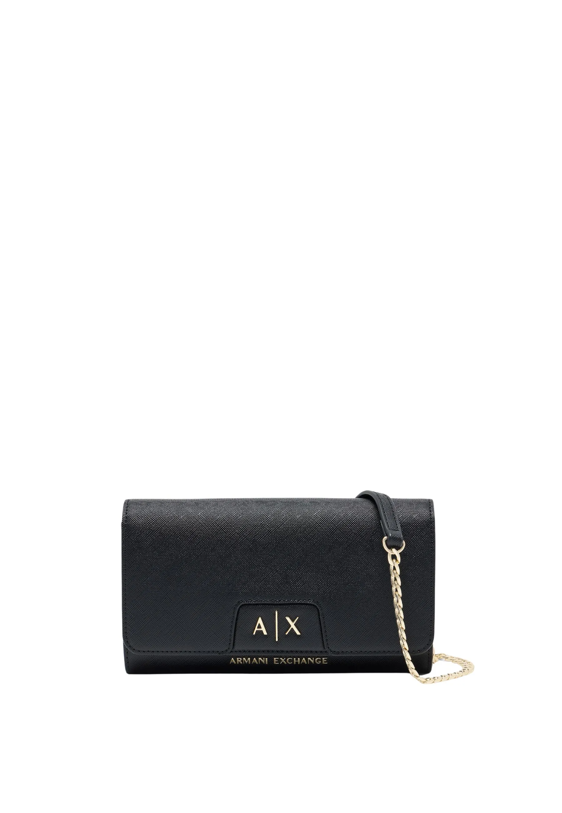 PORTAFOGLIO POCHETTE CON TRACOLLA DONNA NERO