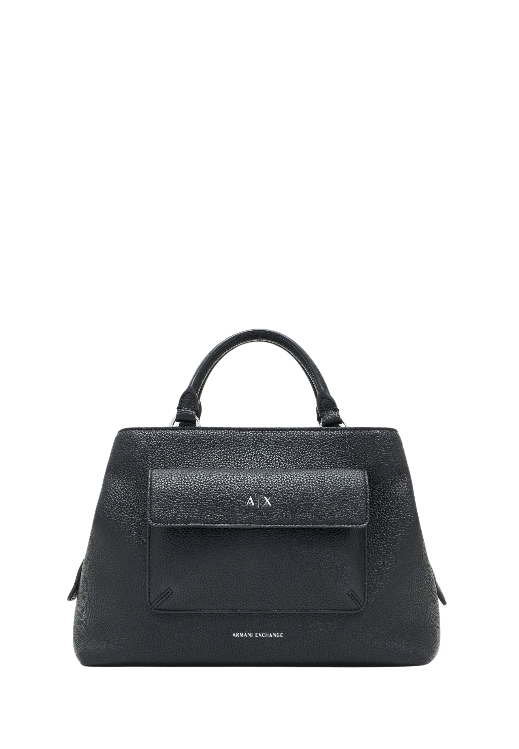 BORSA SHOPPING EFFETTO PELLE MARTELLATA DONNA NERO