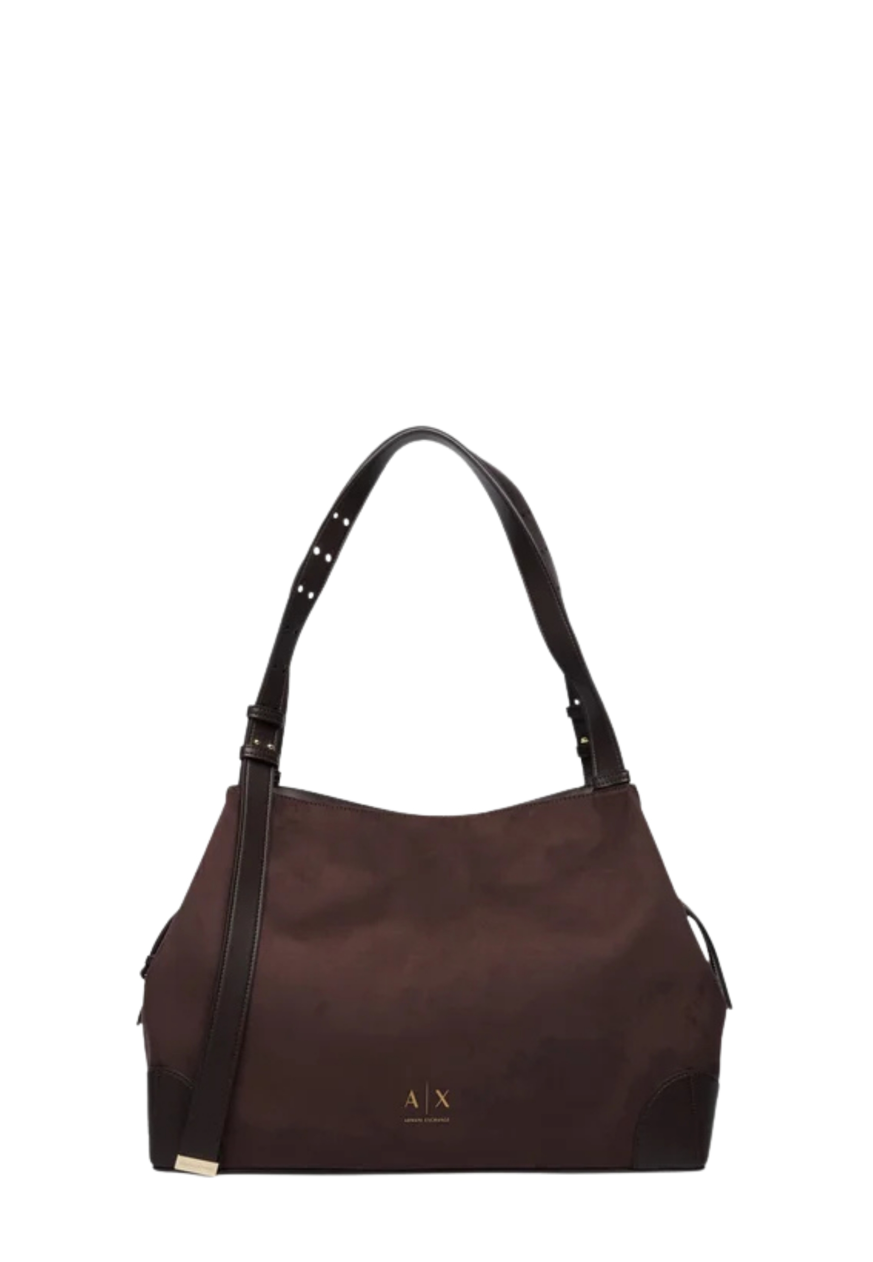 BORSA SHOPPING IN TESSUTO DONNA MARRONE