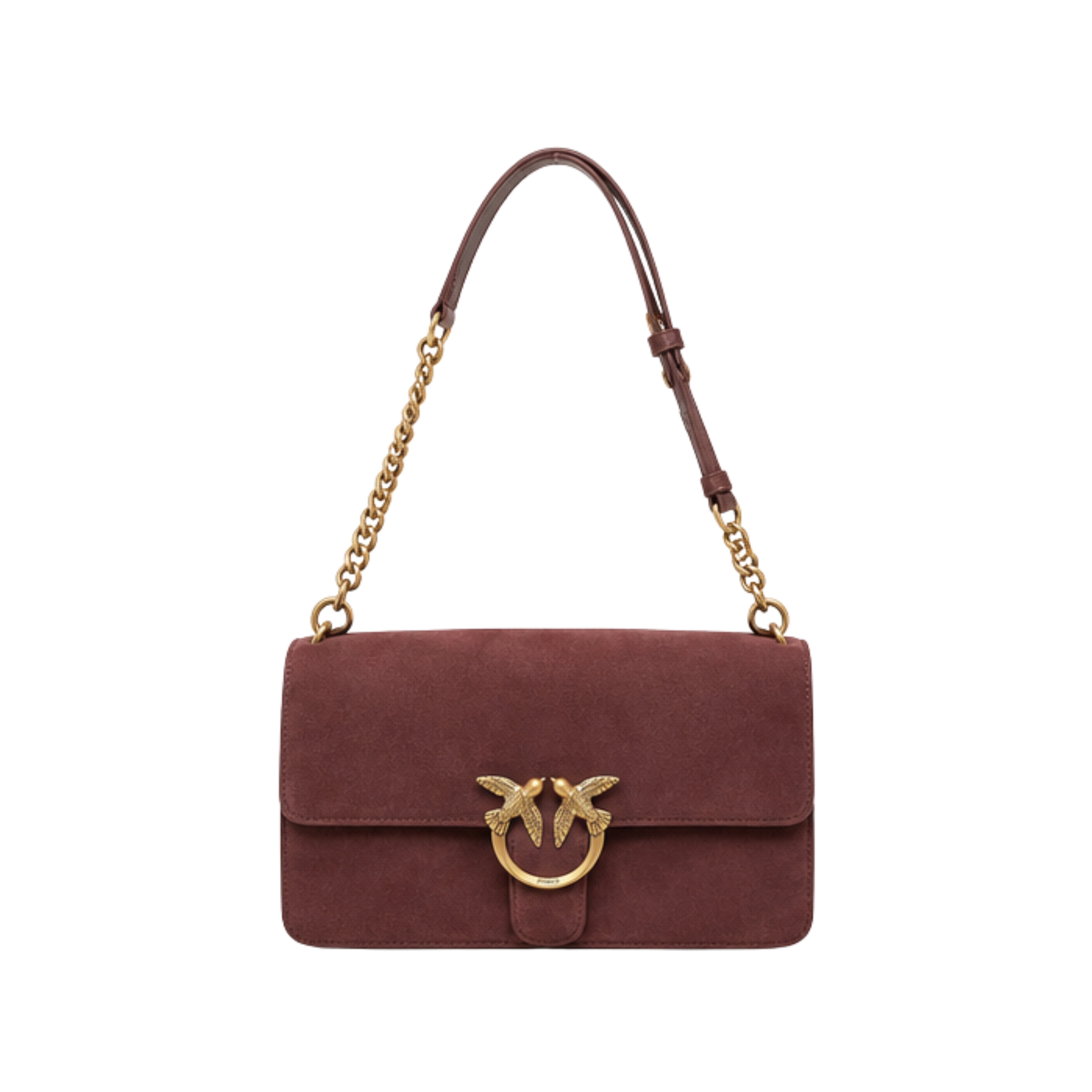 BORSA A TRACOLLA IN CAMOSCIO DONNA BORDEAUX