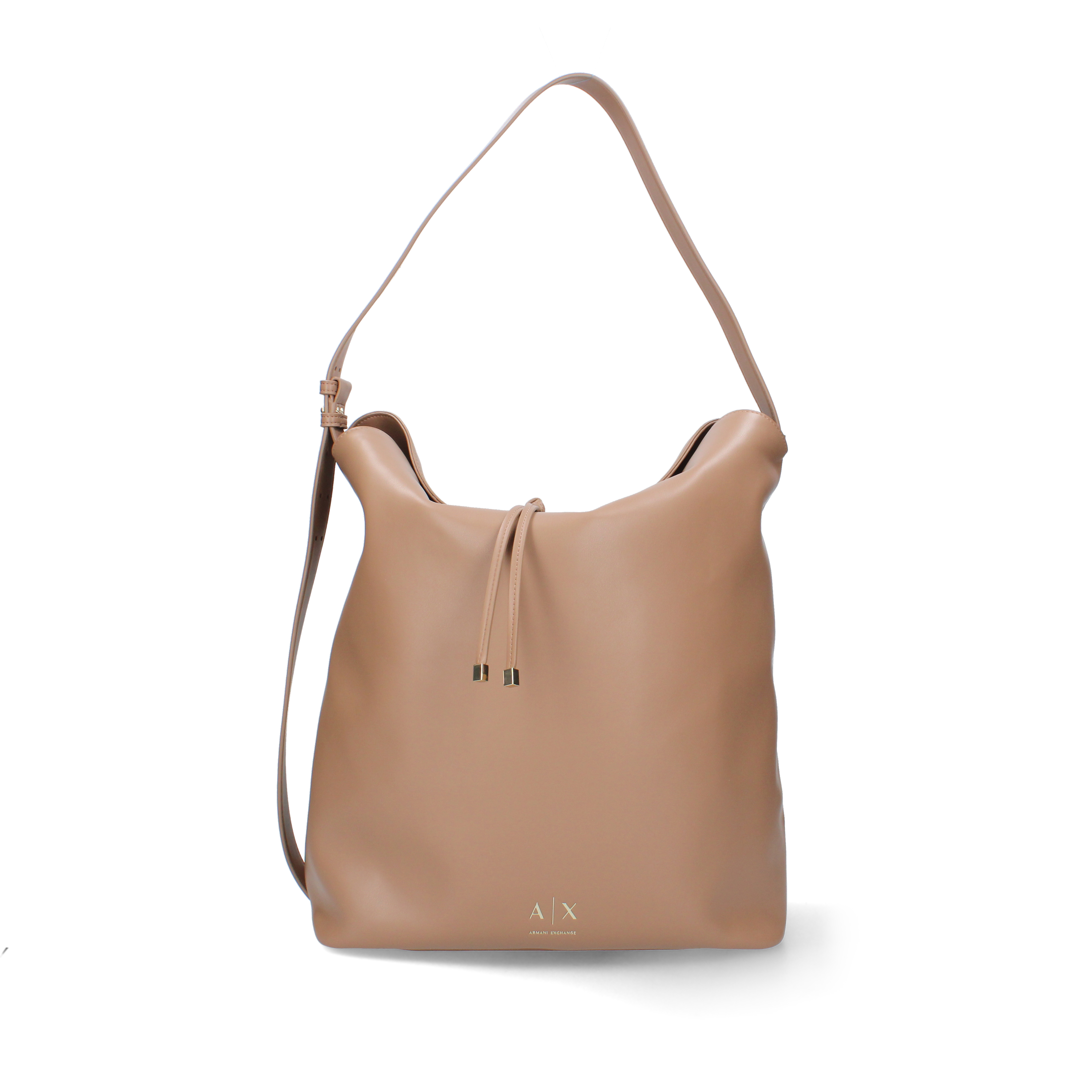 BORSA A SPALLA HOBO IN ECOPELLE DONNA BEIGE