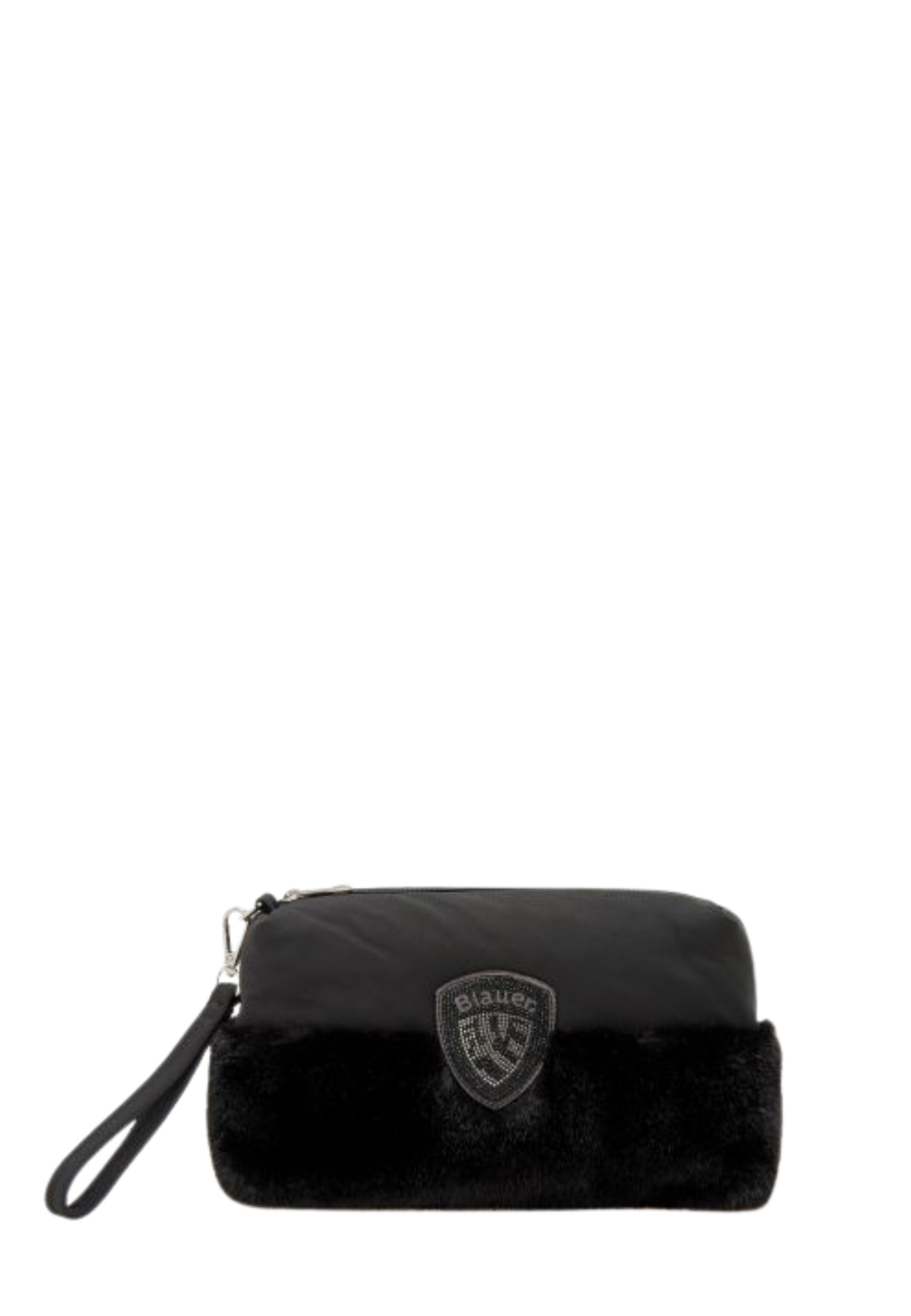 POCHETTE CON LOGO DONNA NERO