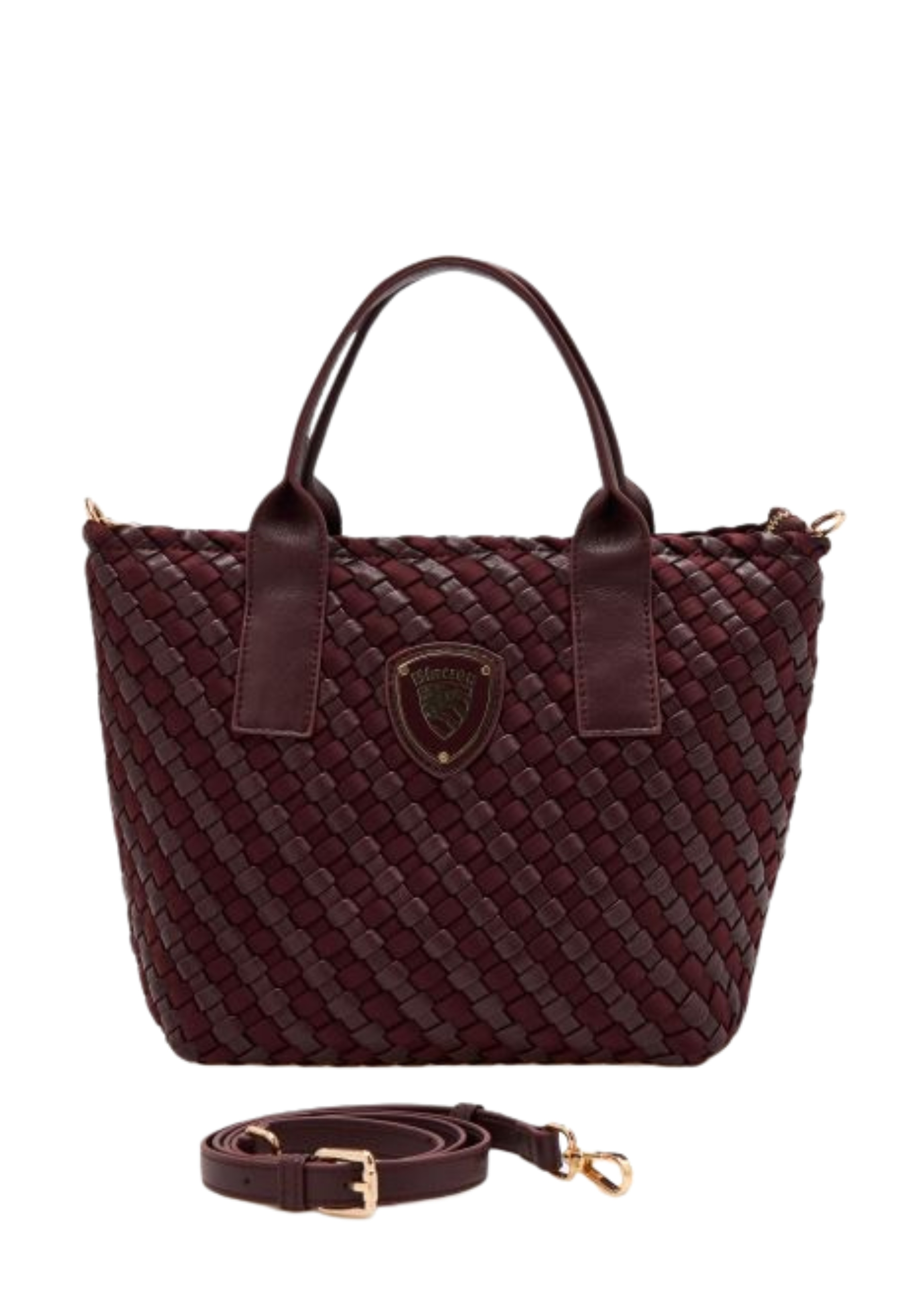 BORSA SHOPPING CON LOGO DONNA BORDEAUX