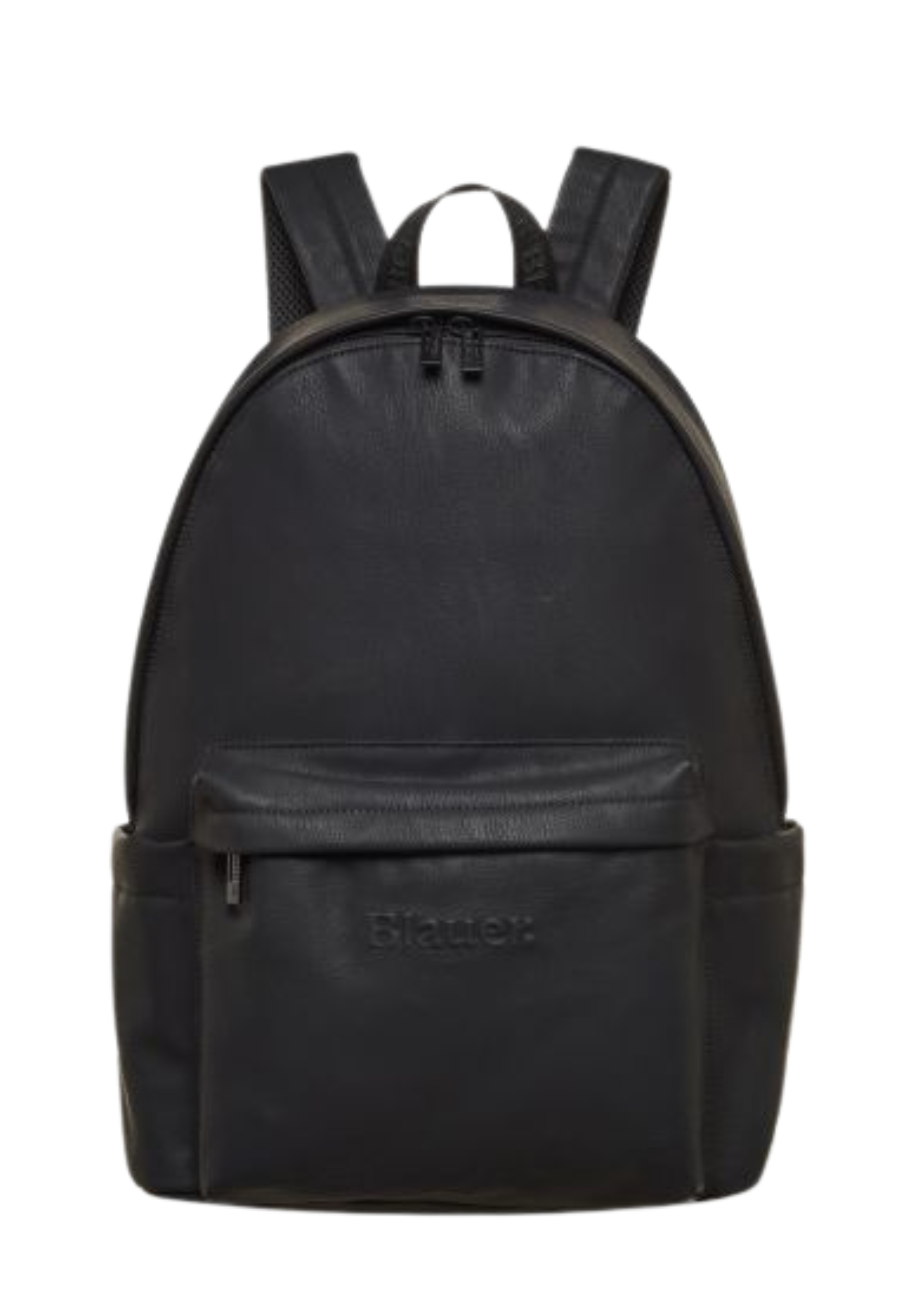ZAINO CON TASCA FRONTALE E LOGO INCISO UOMO NERO