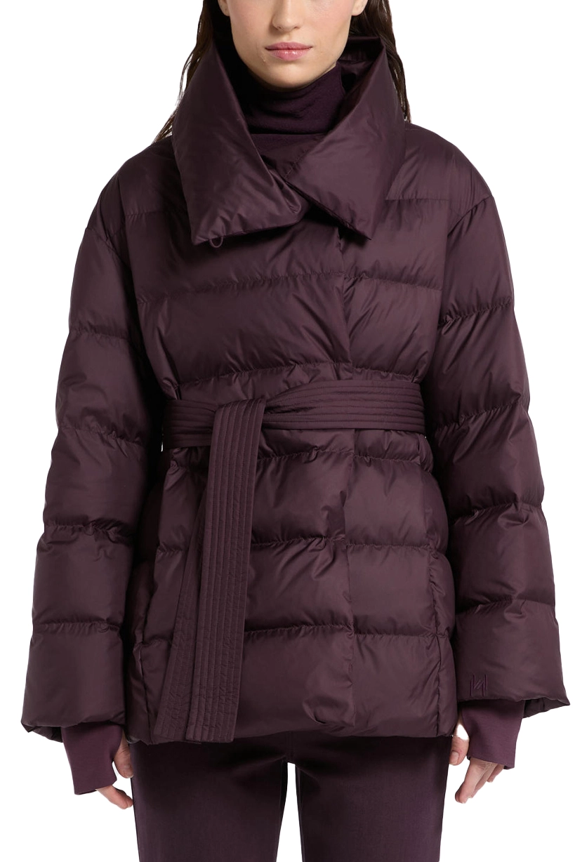 PIUMINO  CORTO WATERPROOF CON CINTURA DONNA VIOLA