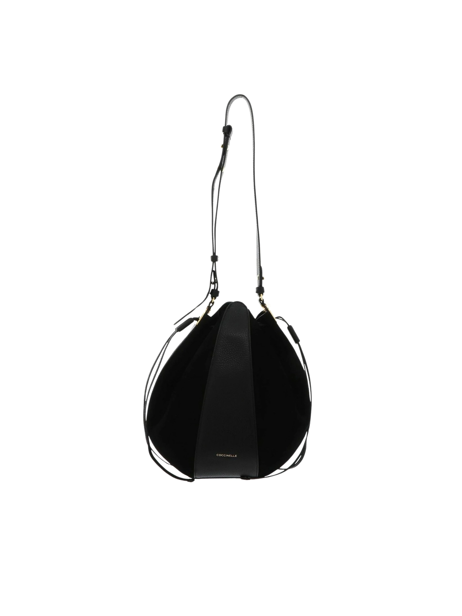 BORSA A SPALLA IN CAMOSCIO CON ASTUCCIO DONNA NERO