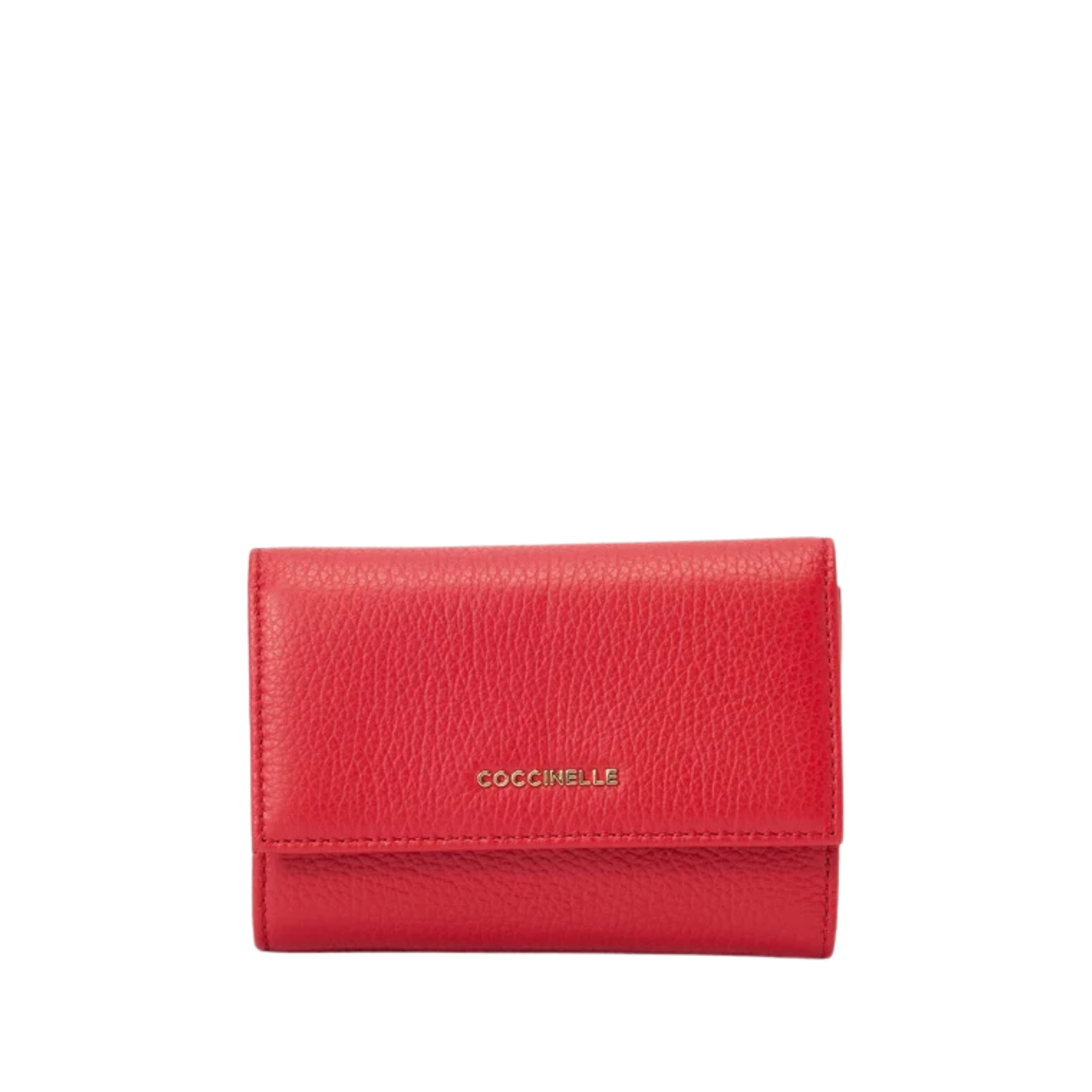 PORTAFOGLIO IN PELLE CON PATTINA DONNA ROSSO