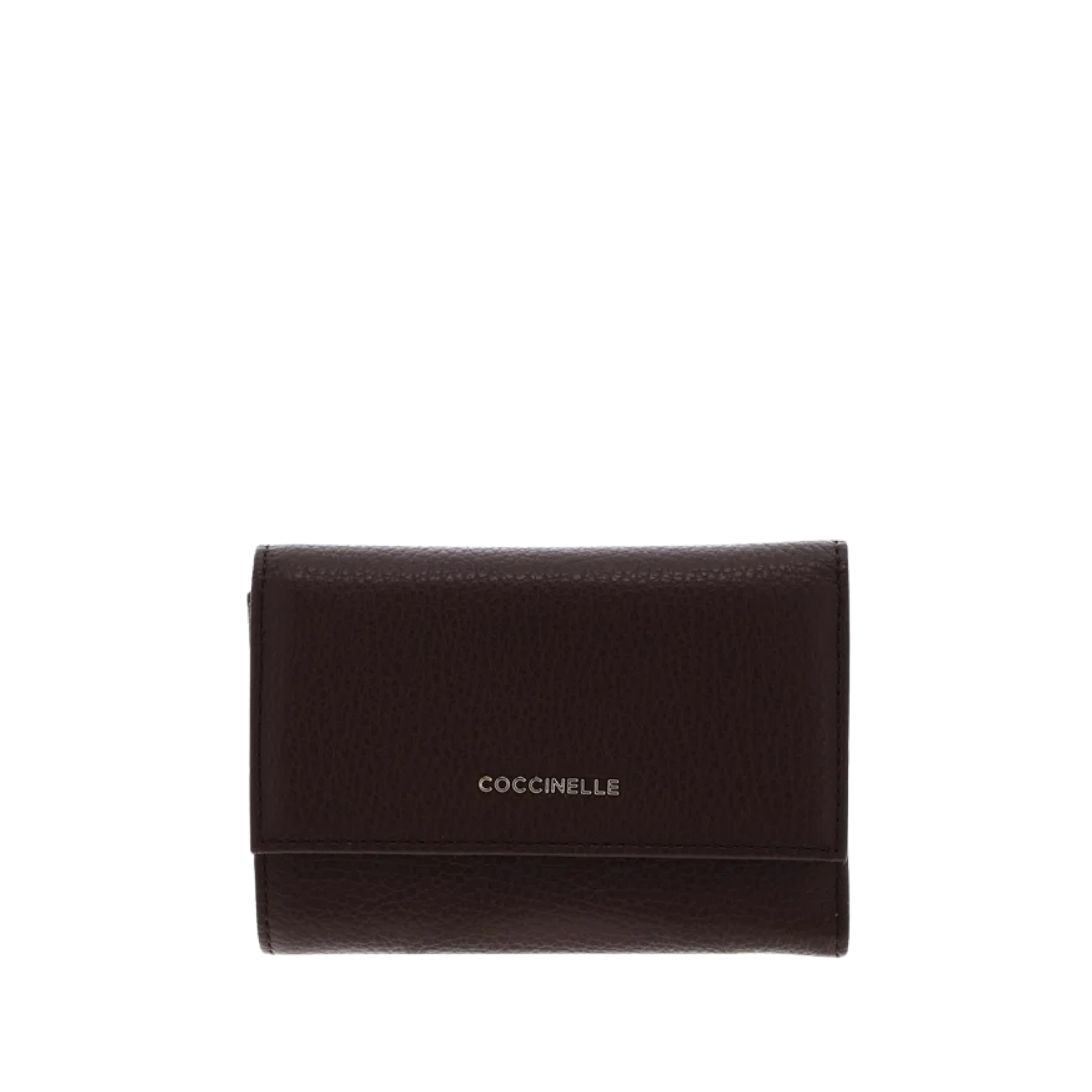 PORTAFOGLIO IN PELLE CON PATTINA DONNA MARRONE