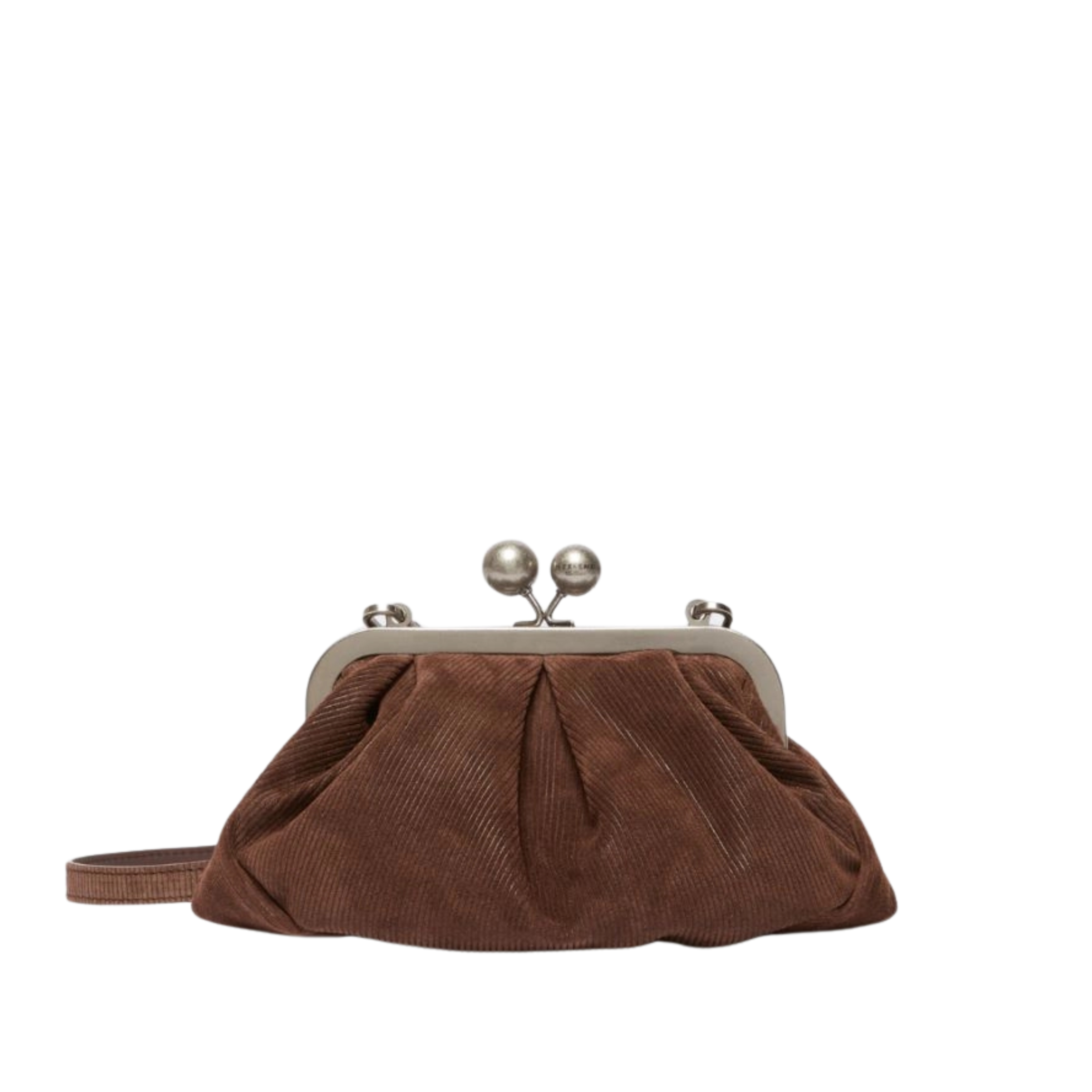 BORSA A MANO PASTICCINO IN CAMOSCIO DONNA MARRONE