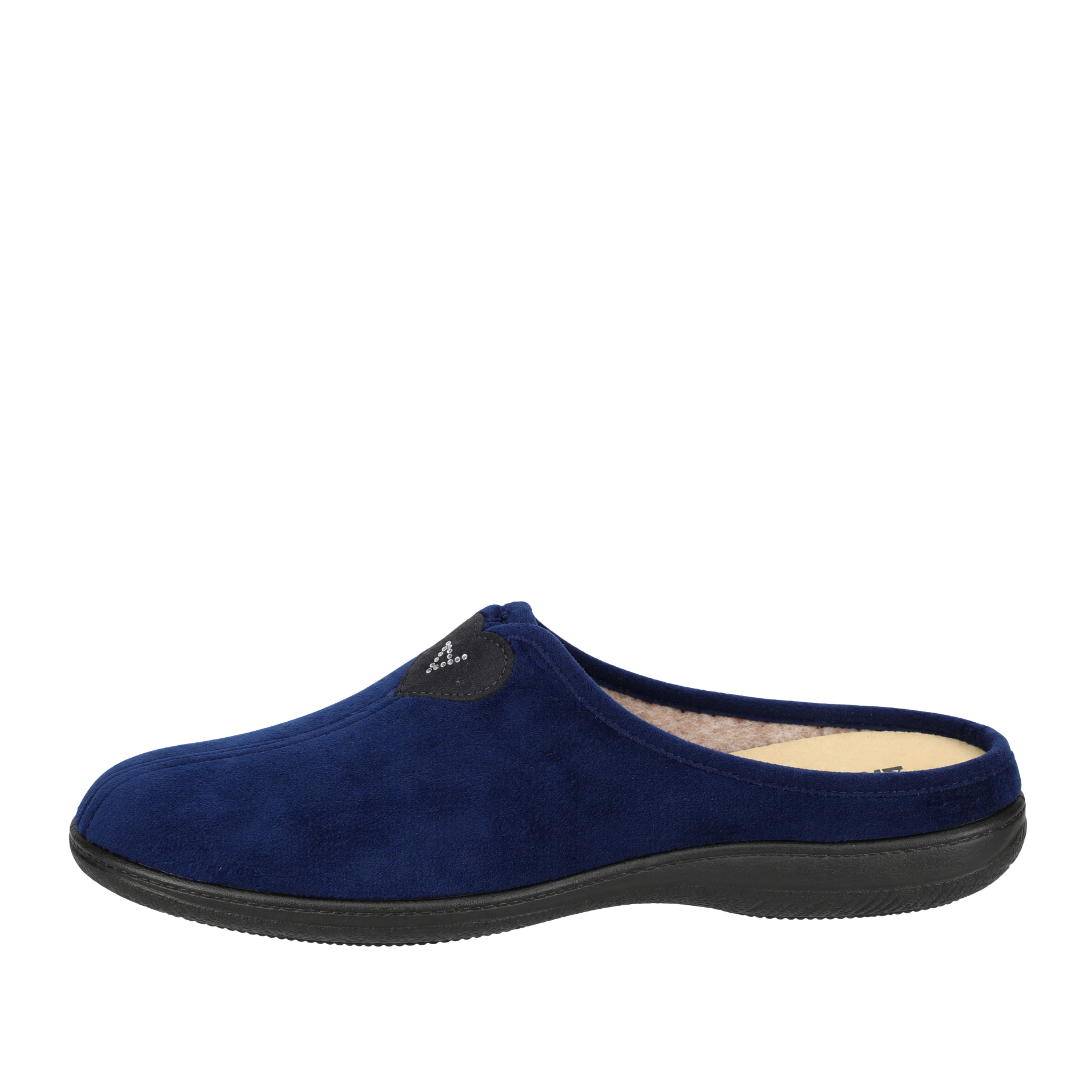 PANTOFOLE CHIUSE CON DETTAGLIO GIOIELLO DONNA BLU