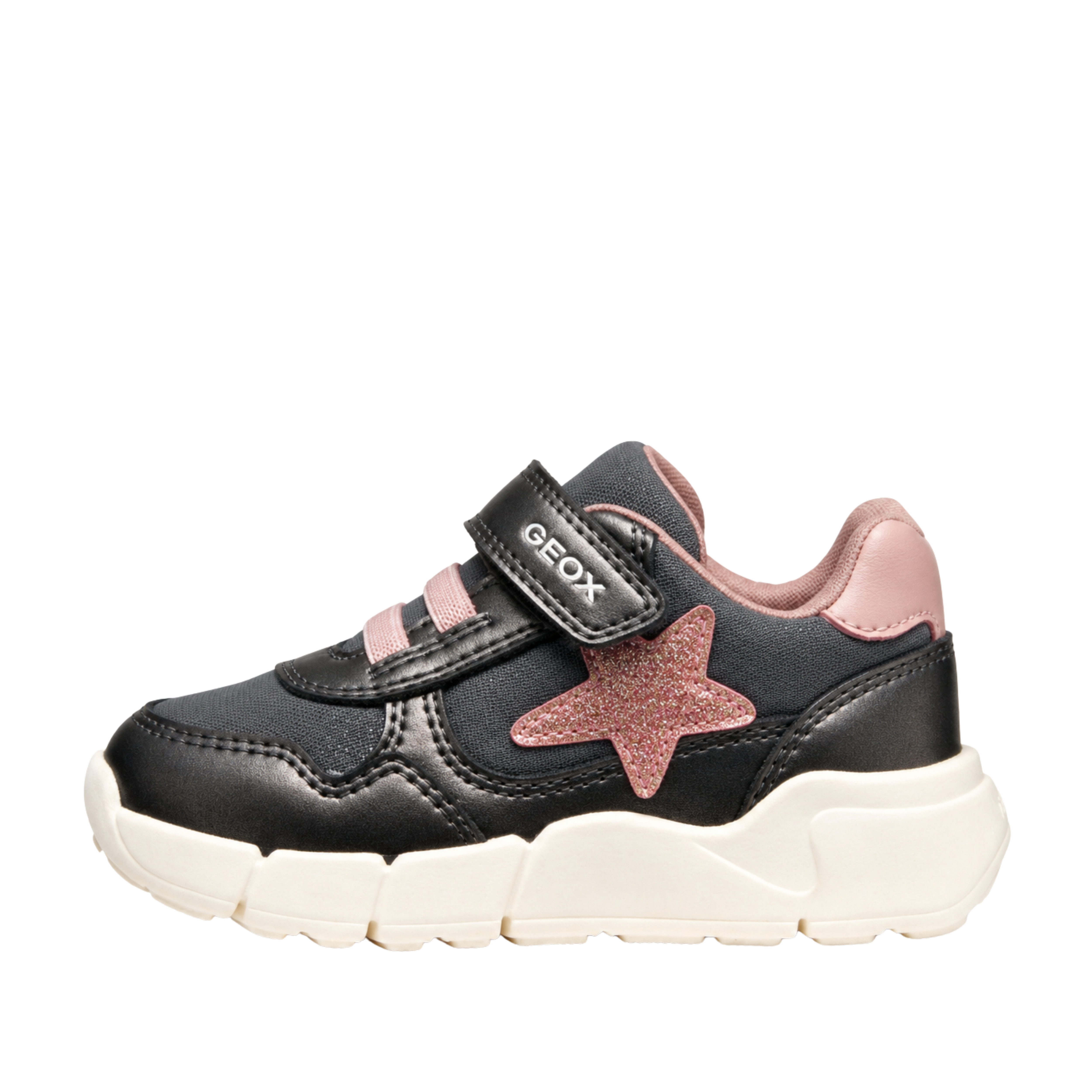 SNEAKERS PLATFORM A STRAPPO BAMBINA GRIGIO