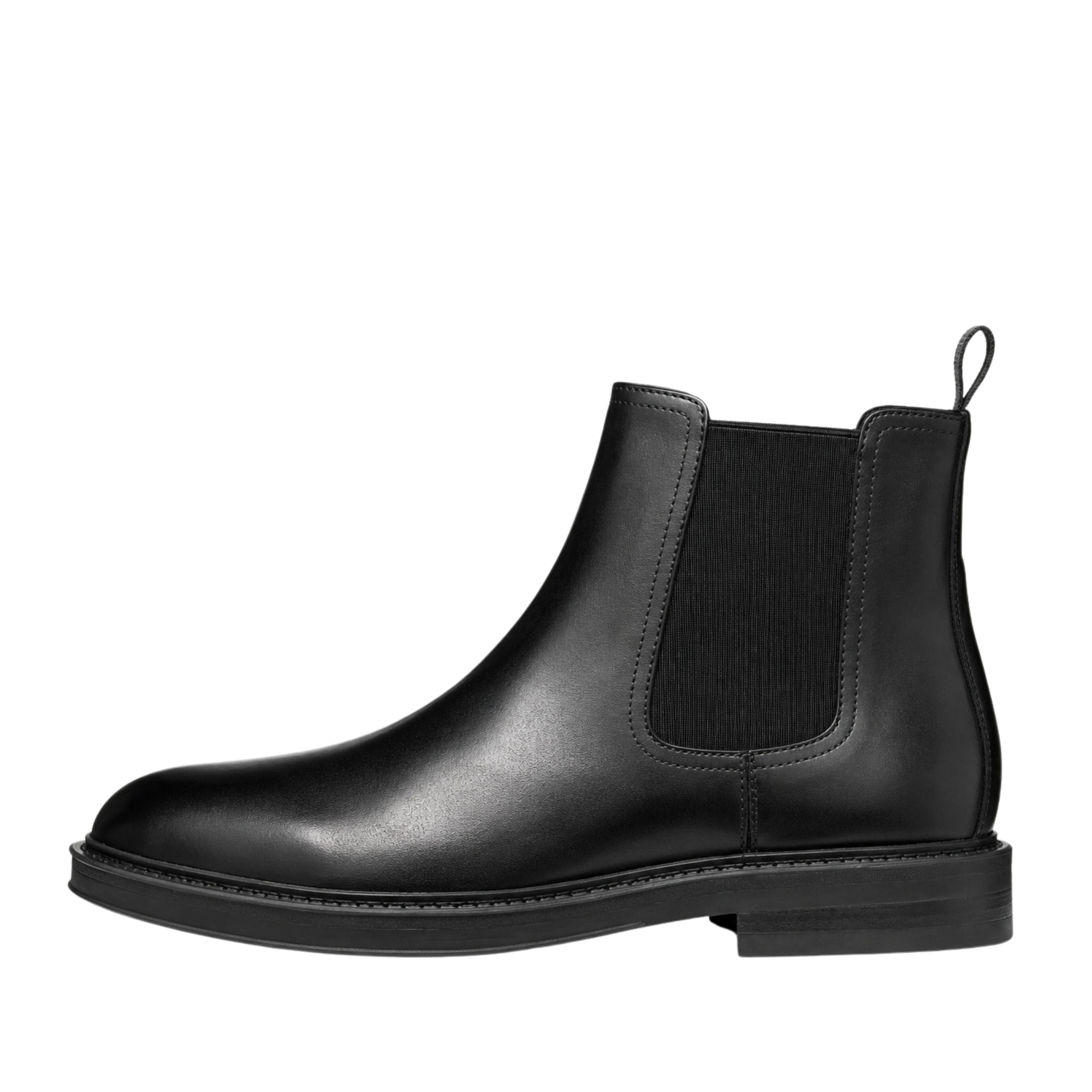 STIVALETTI CHELSEA IN PELLE LISCIA UOMO NERO