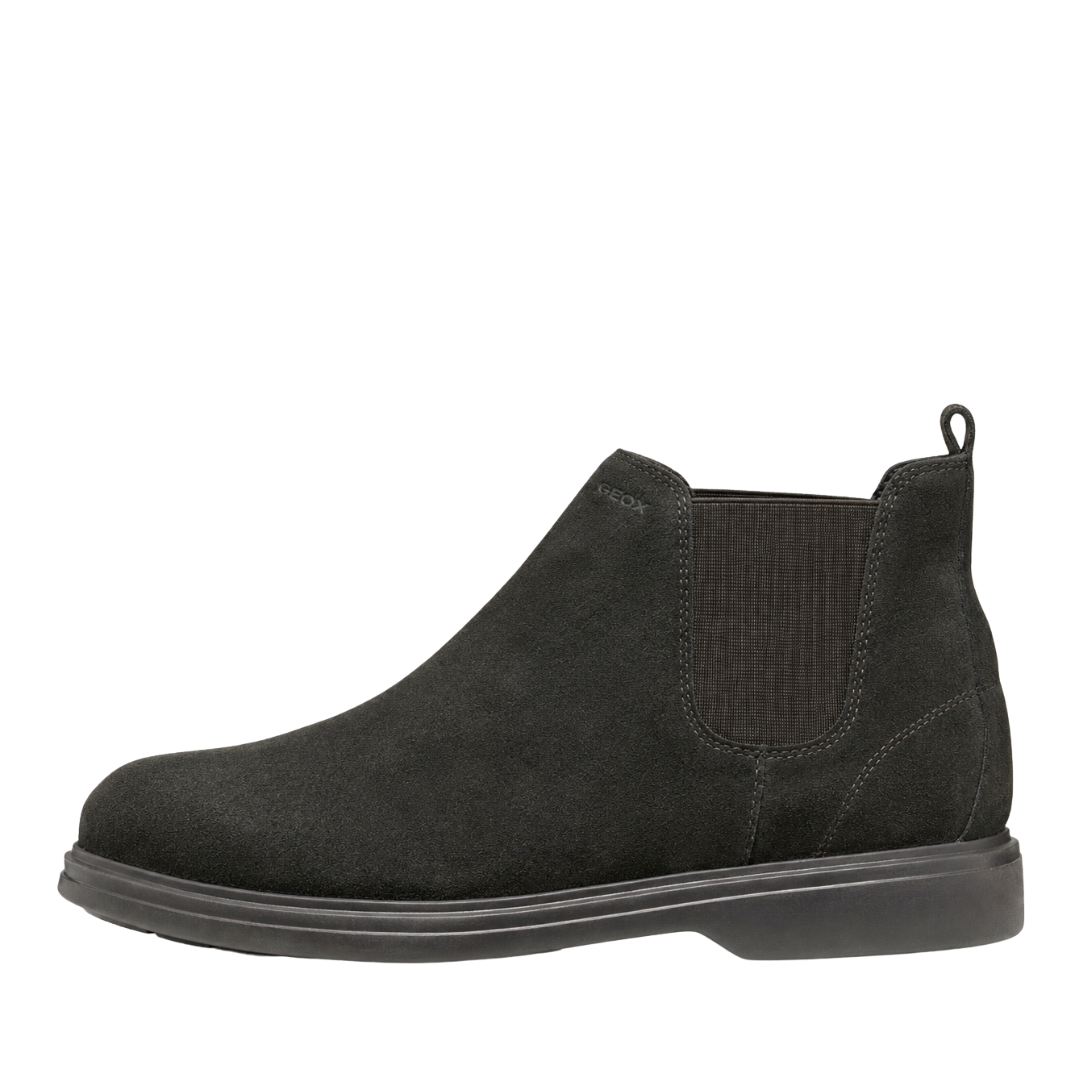 STIVALETTI TACCO BASSO CHELSEA IN PELLE SCAMOSCIATA UOMO GRIGIO SCURO