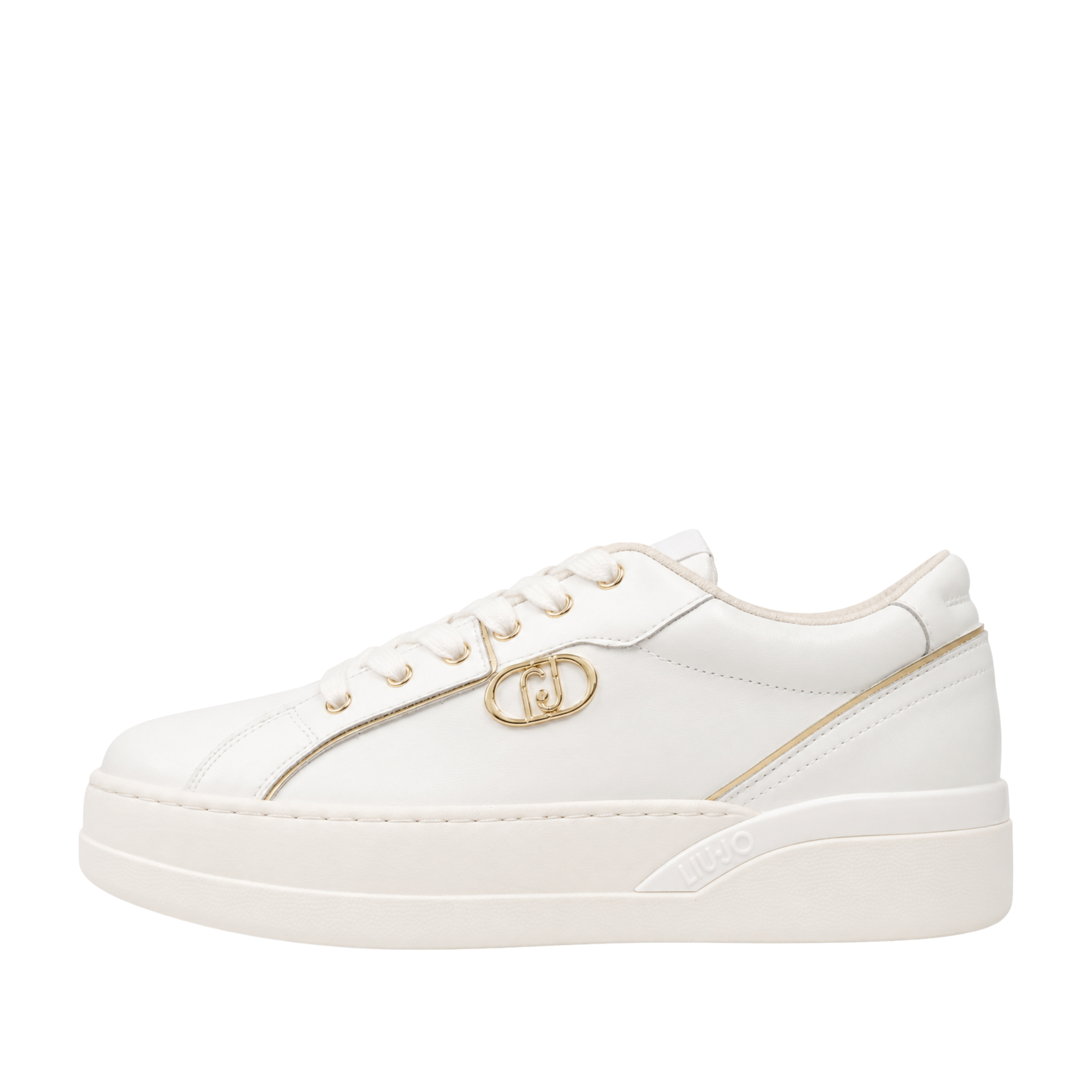 SNEAKERS ALTE BF6025P0102 LOGO MONOGRAM DONNA BIANCO