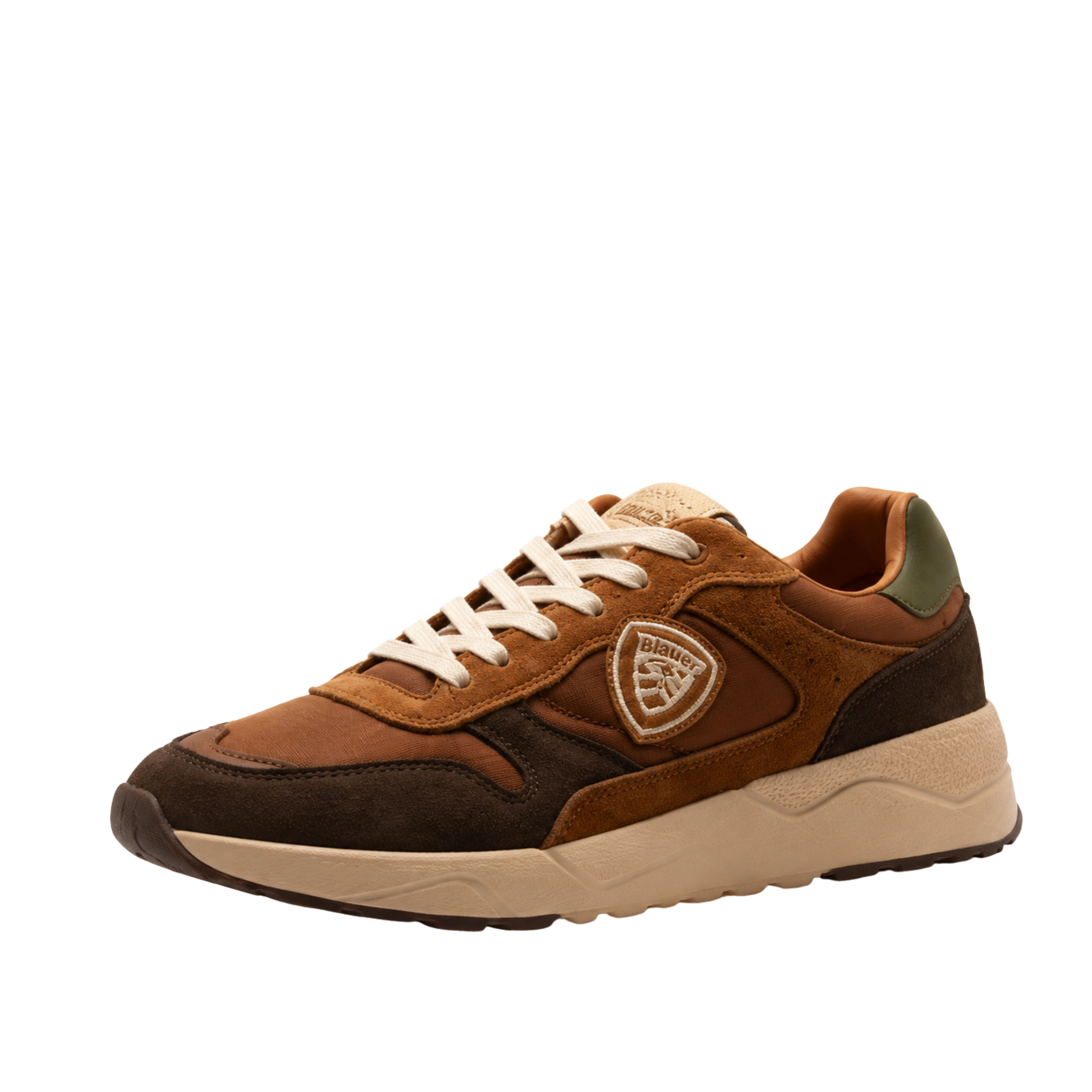 SNEAKERS BASSE BICOLOR OZARK UOMO MARRONE