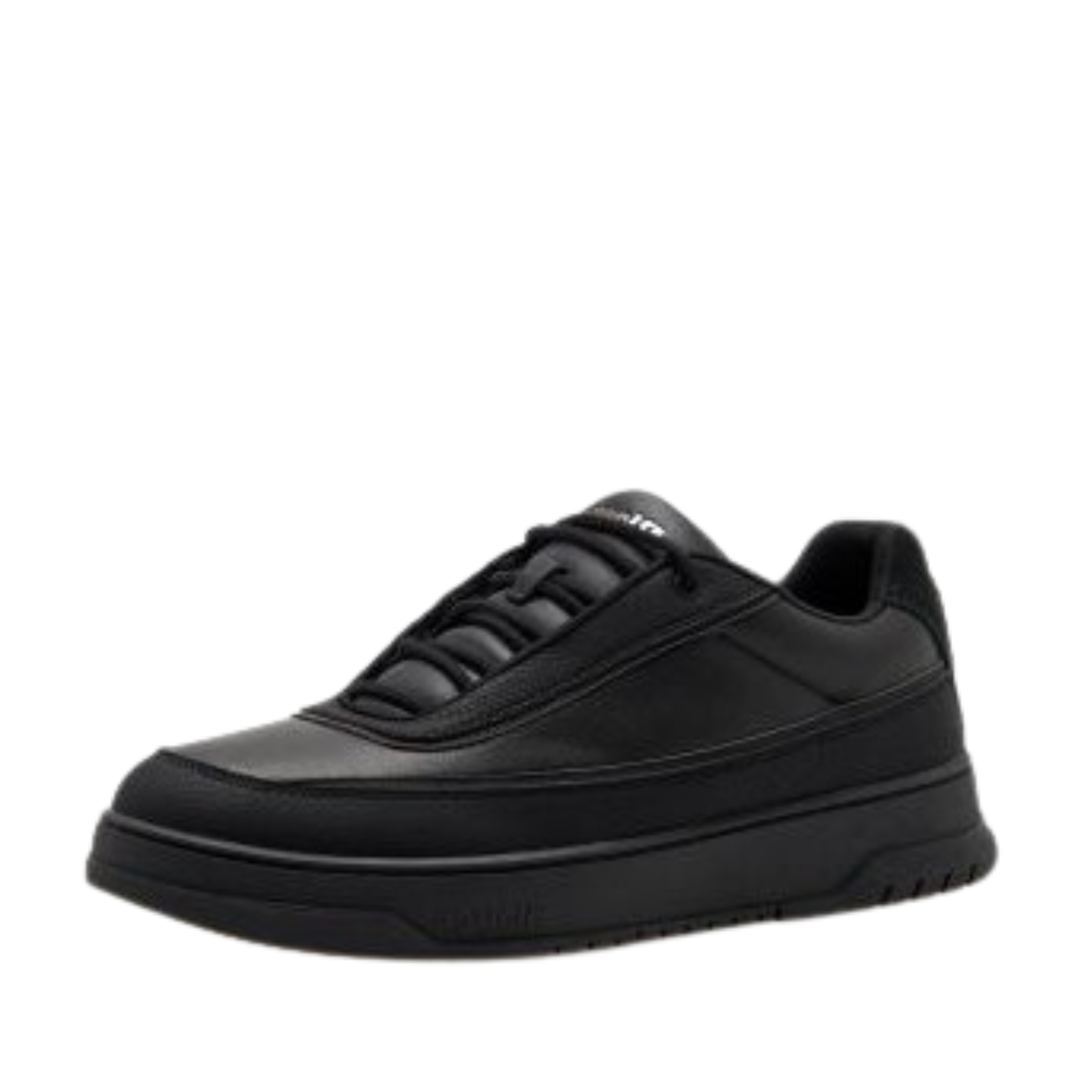 SNEAKERS BASSE IN PELLE UOMO NERO