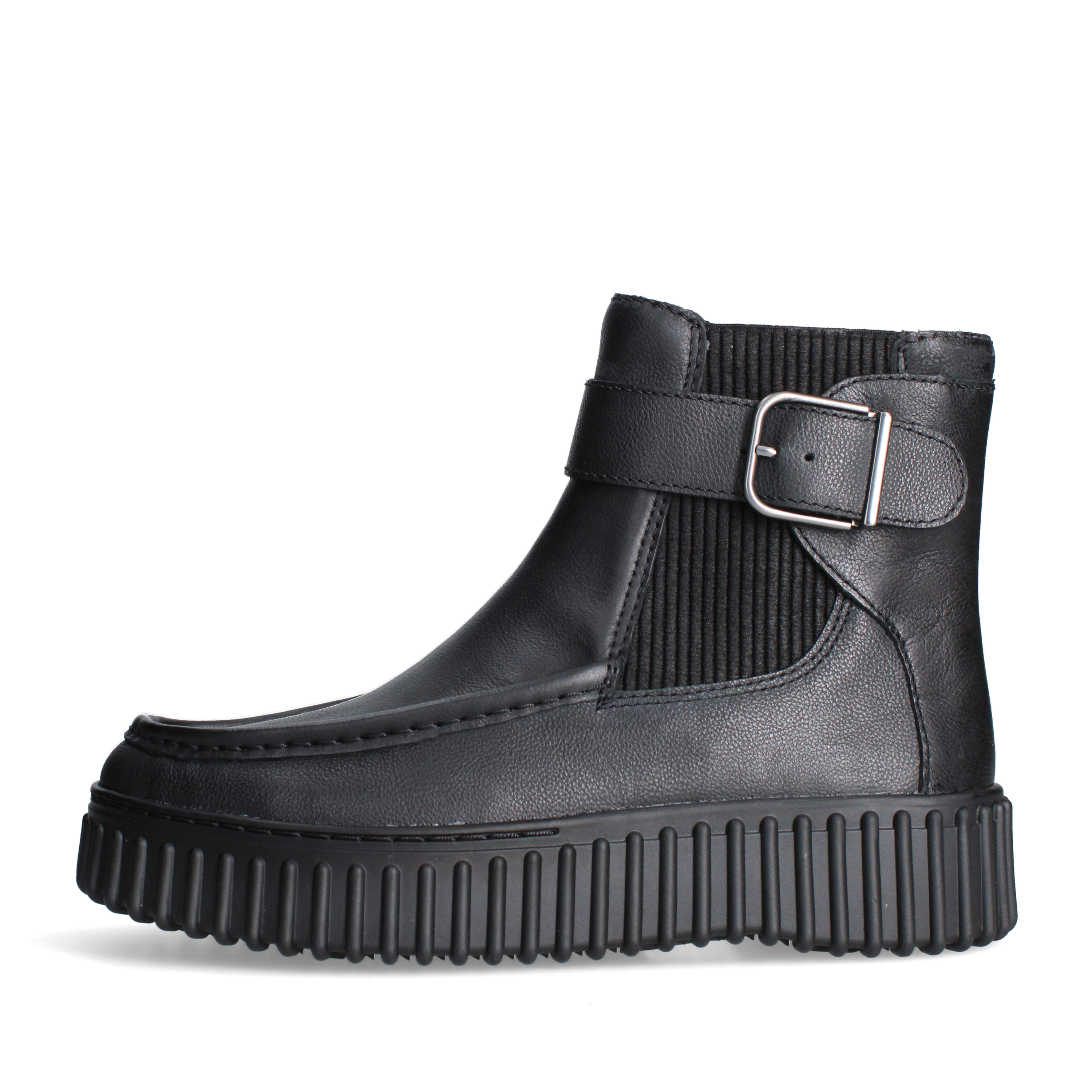 STIVALETTI TACCO BASSO 320238 DONNA NERO