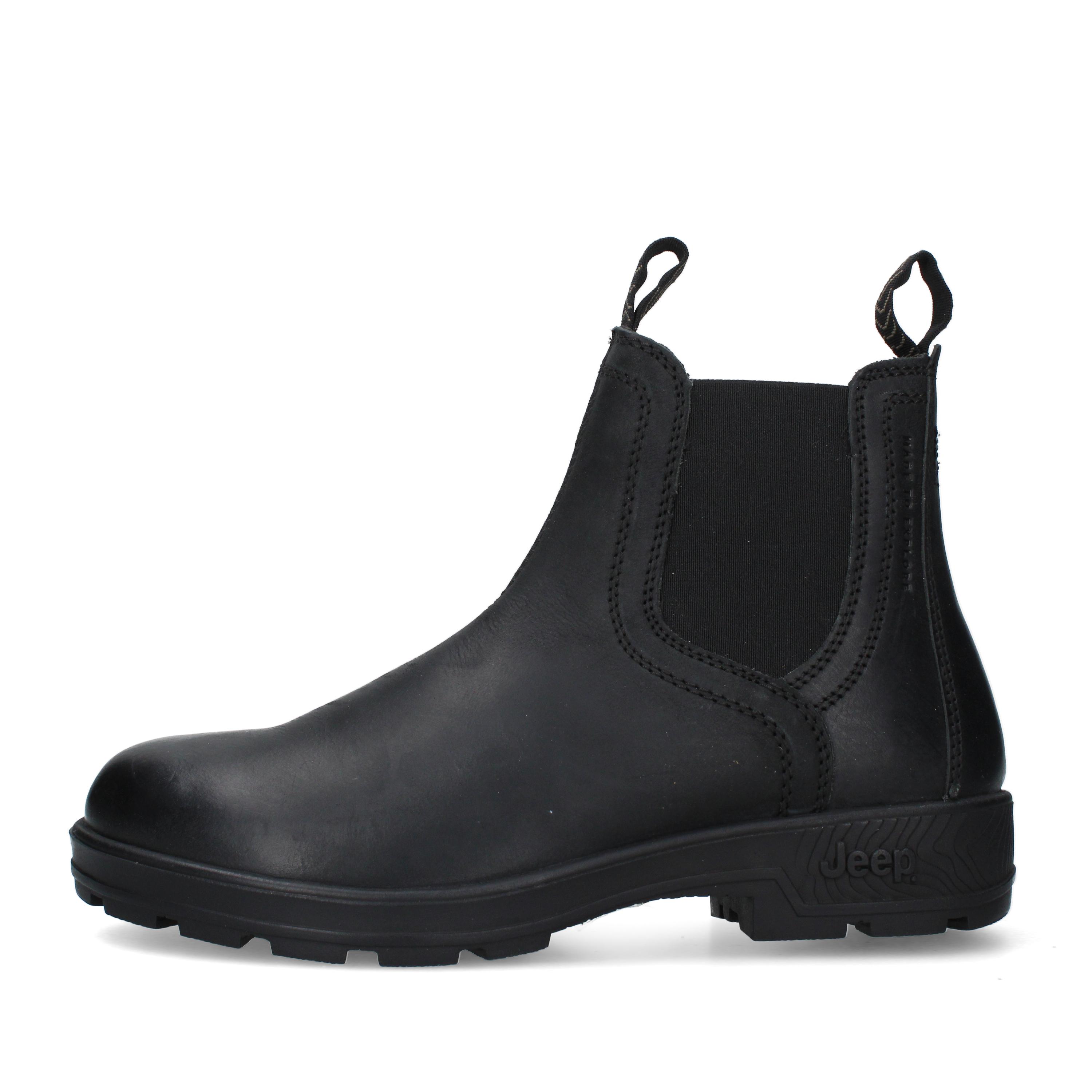 STIVALETTI CHELSEA CON INSERTI ELASTICI UOMO NERO