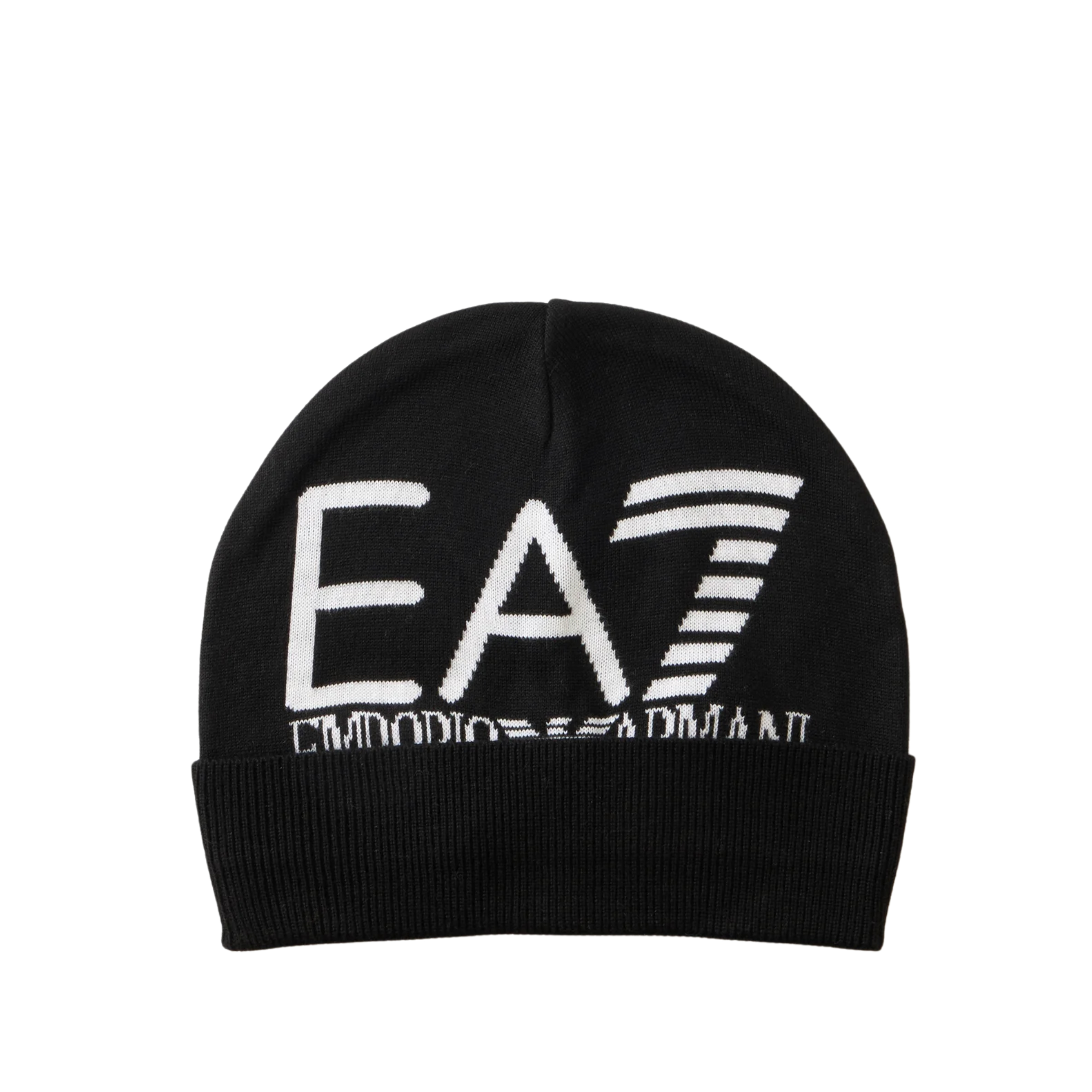 CAPPELLO A COSTE CON LOGO UOMO NERO E BIANCO