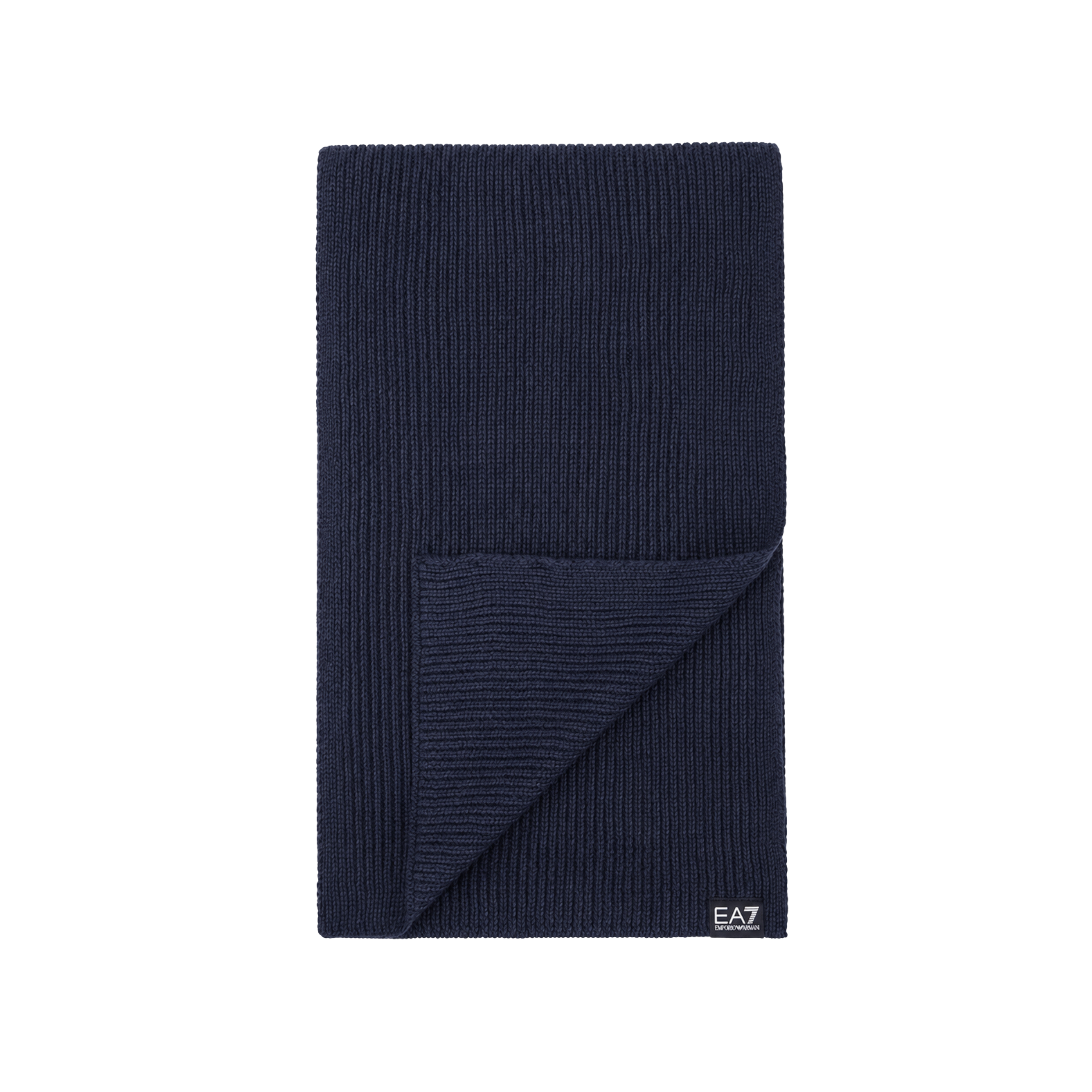 SCIARPA IN MISTO LANA UOMO BLU
