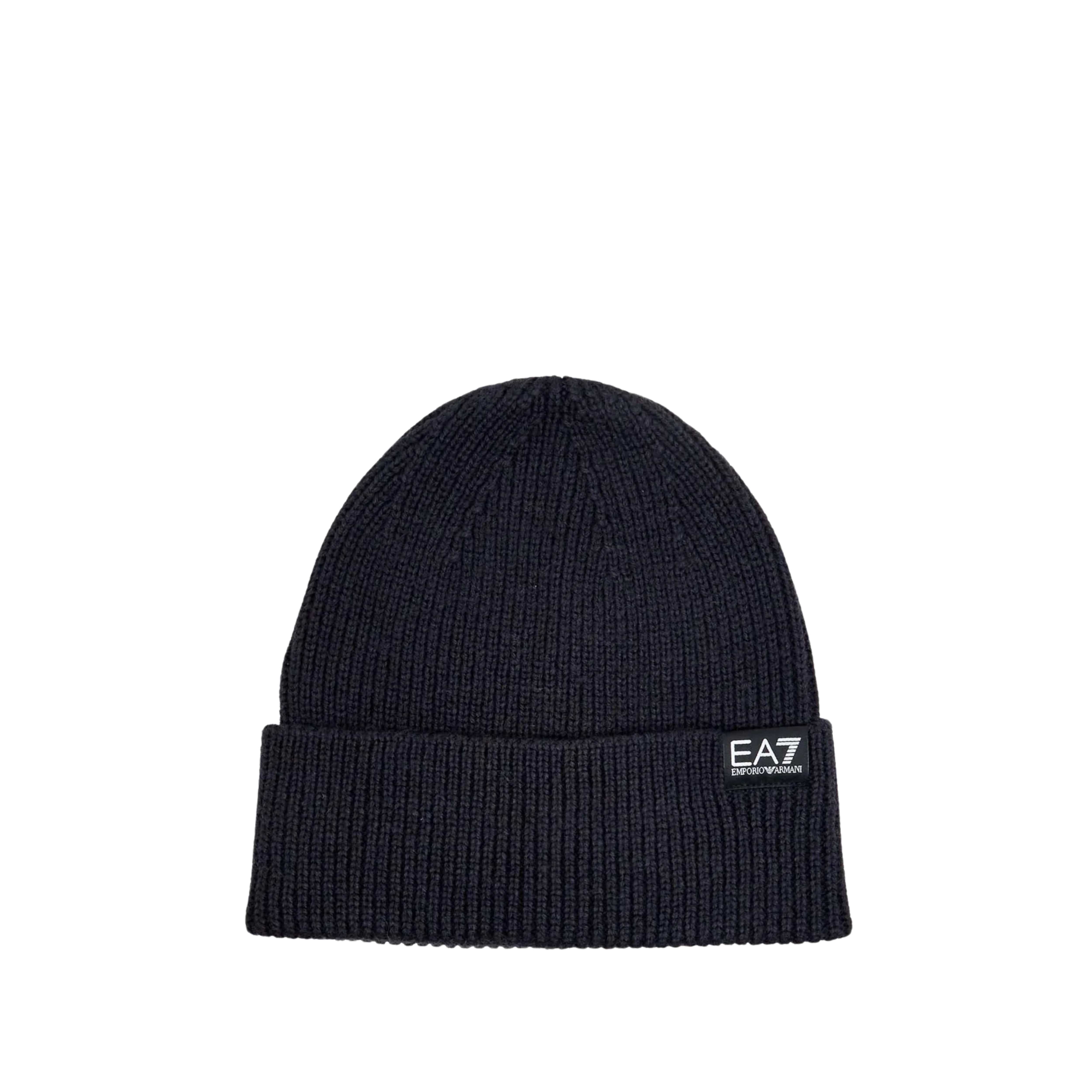 CAPPELLO BEANIE LOGO LATERALE UOMO BLU
