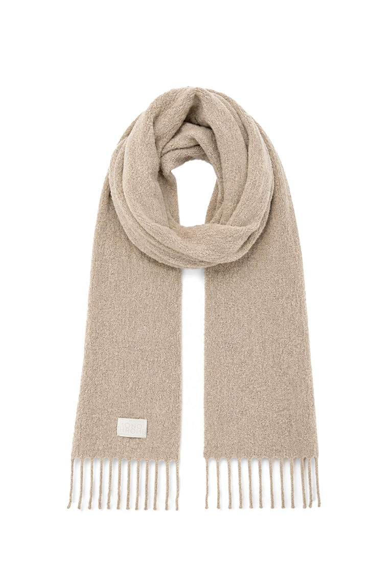 SCIARPA IN ALPACA E LANA DONNA AVORIO