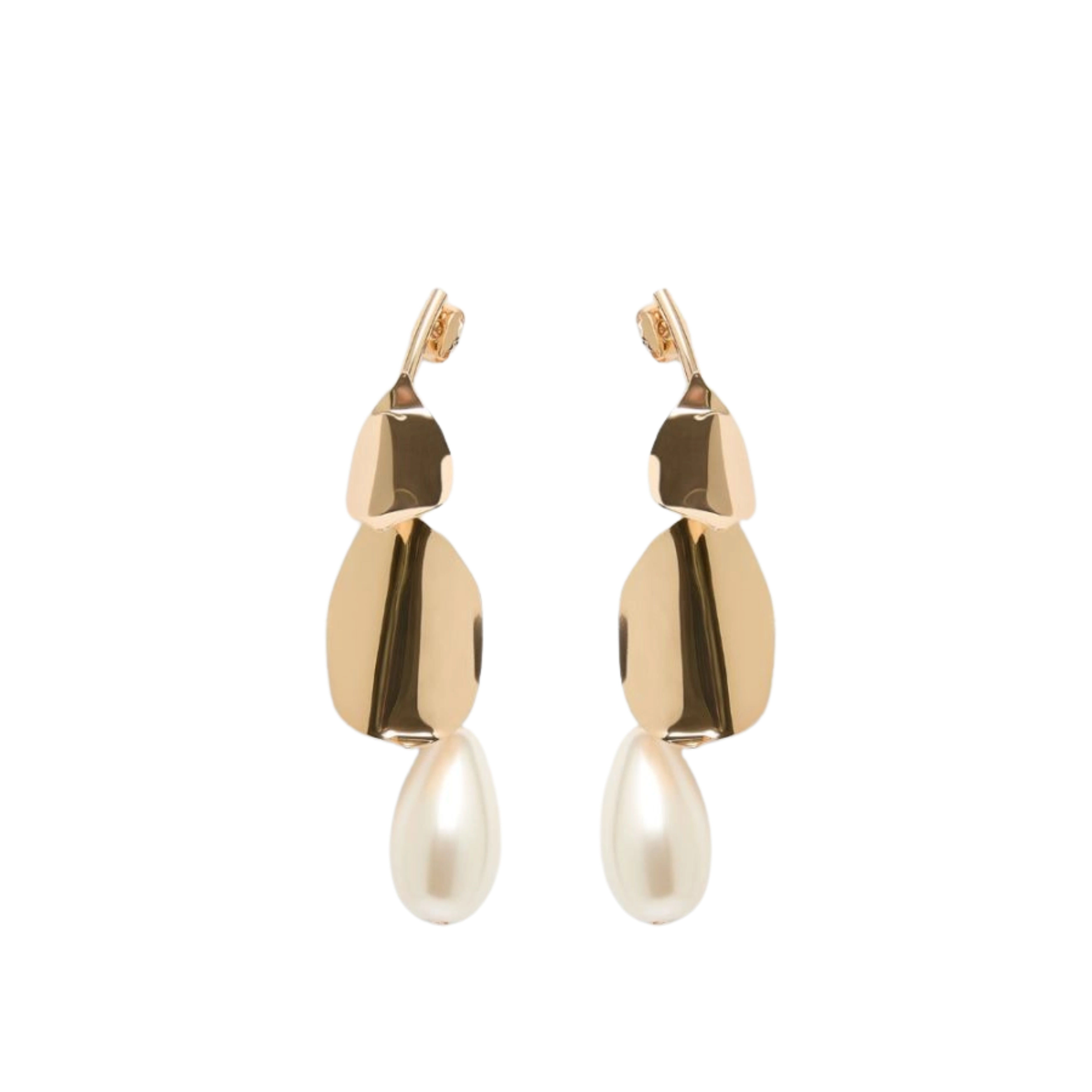 ORECCHINI CON PETALI E PERLE DONNA ORO