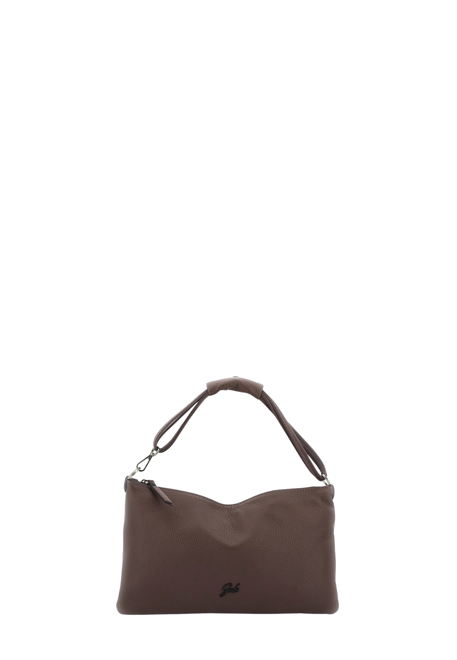 BORSA A SPALLA CON TRACOLLA REMOVIBILE DONNA MARRONE