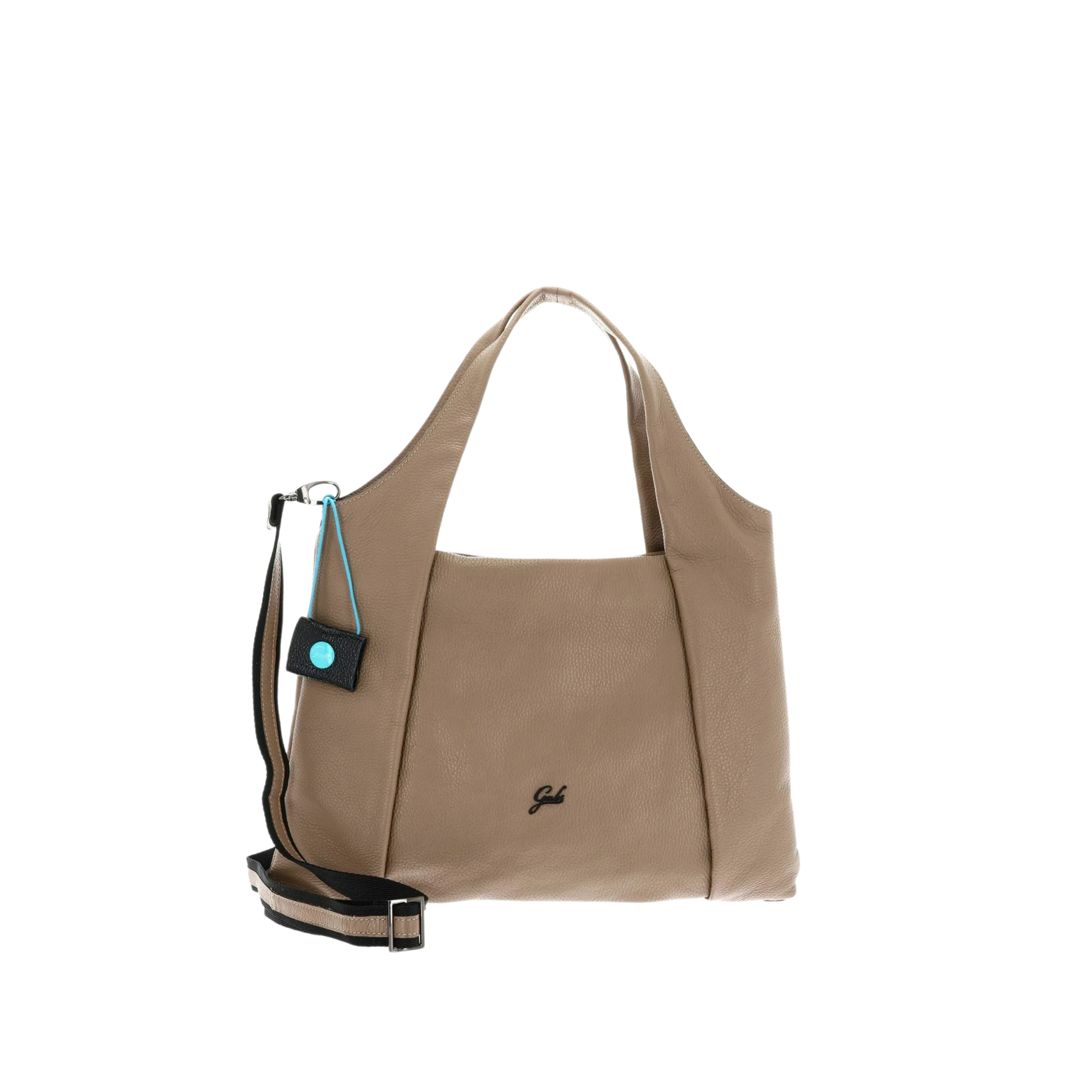BORSA A SPALLA E CON DOPPIO MANICO DONNA BEIGE