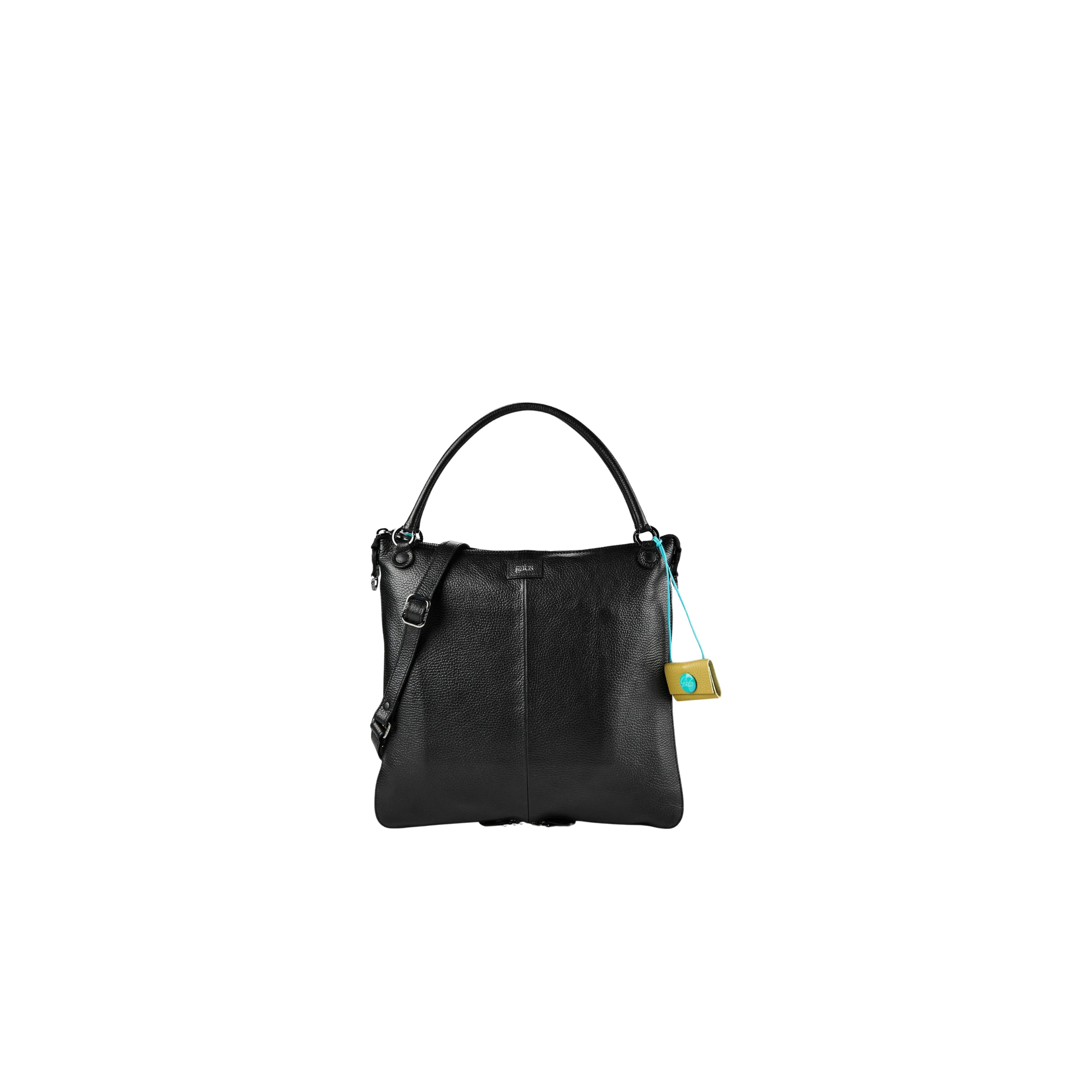 BORSA SHOPPING GRANDE IN PELLE MARTELLATA DONNA NERO