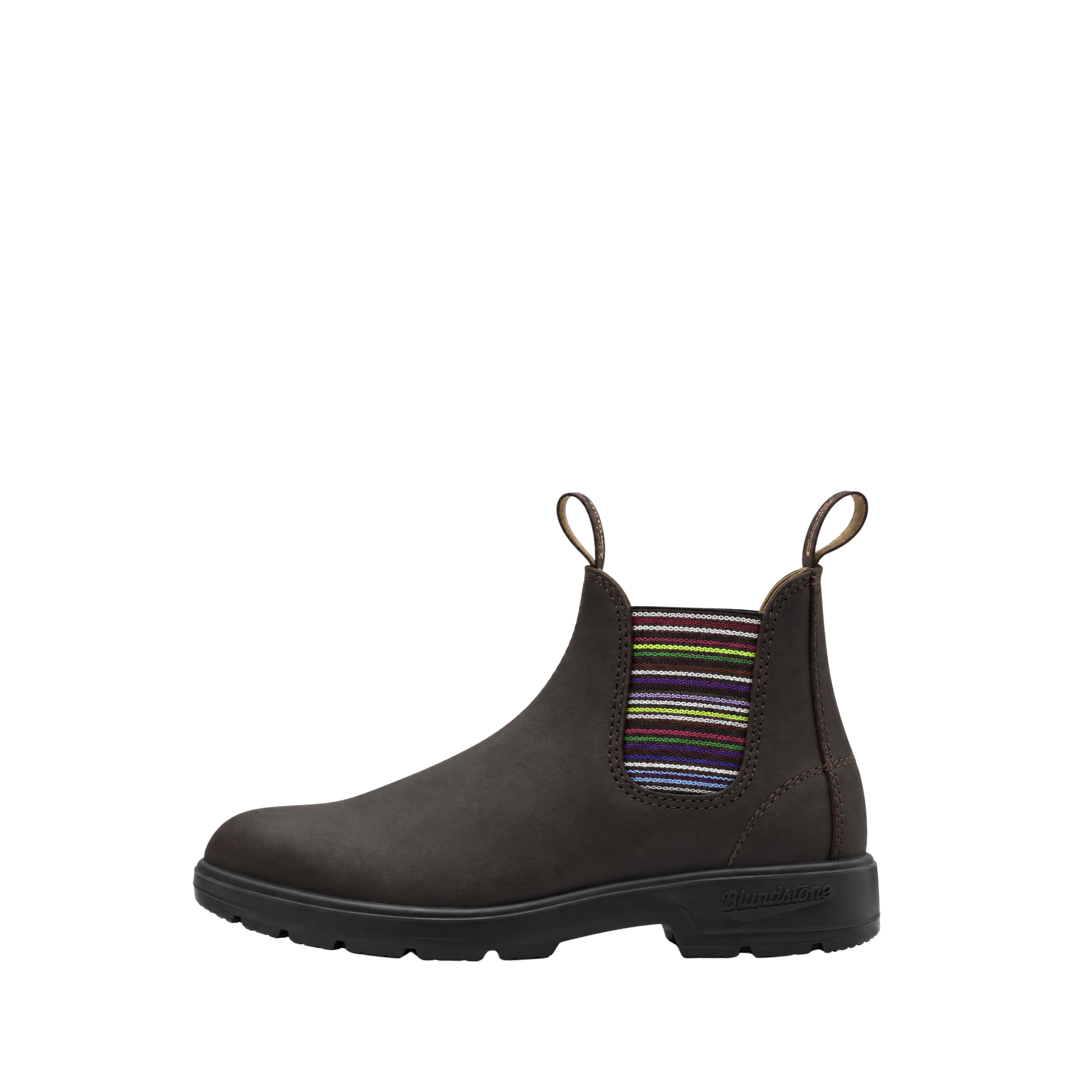 STIVALETTI CHELSEA IN PELLE CON ELASTICO MULTICOLOR UNISEX BAMBINO NERO