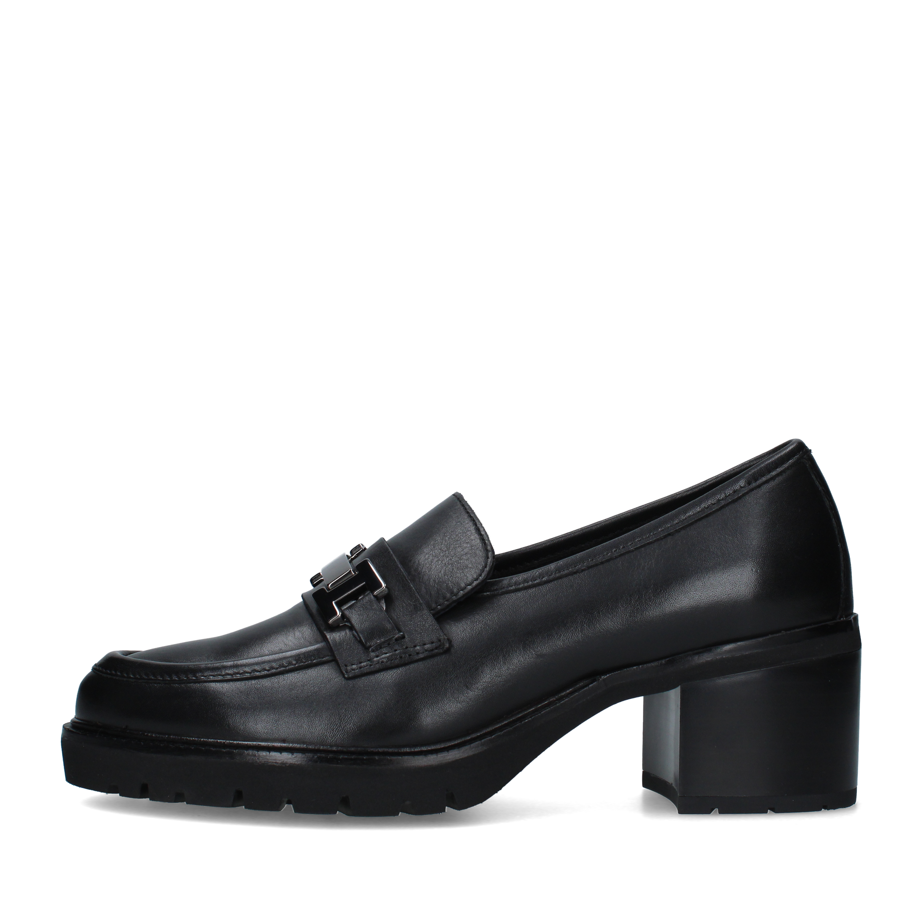 MOCASSINI TACCO ALTO DONNA NERO
