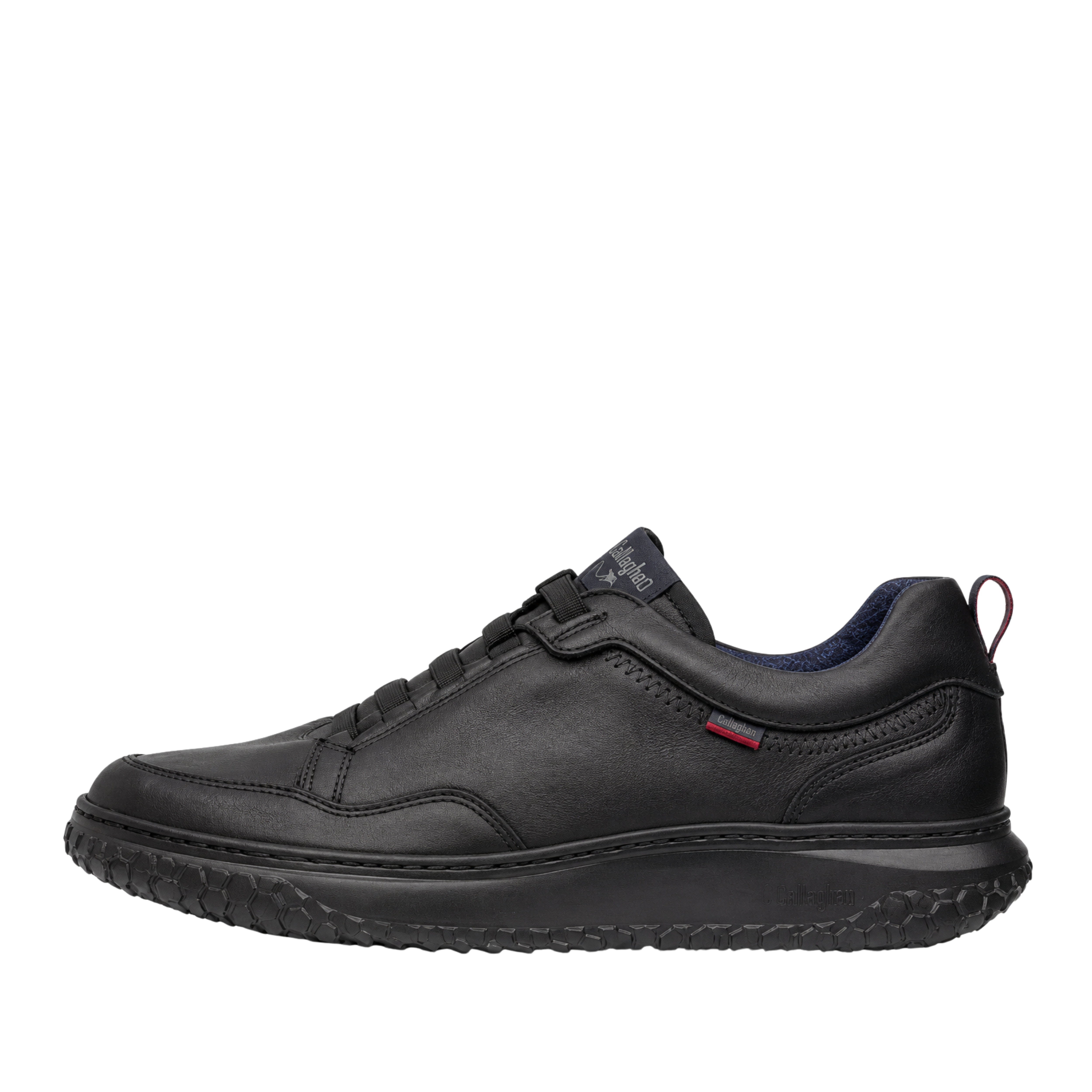SNEAKERS BASSE COMFORT IN PELLE NATURALE CON SUOLA XL EXTRALIGHT UOMO NERO