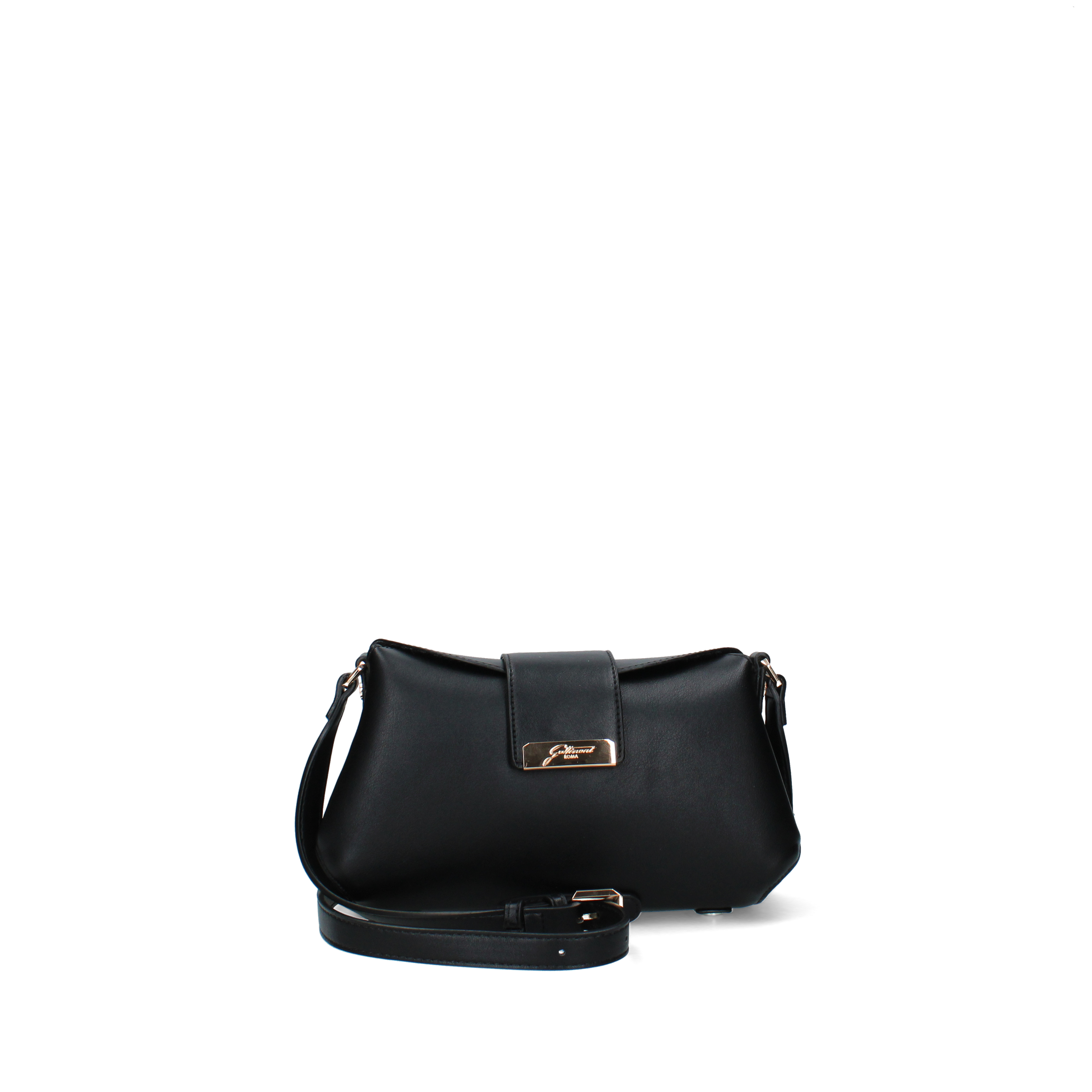 BORSA A TRACOLLA CON DETTAGLI GEOMETRICI DONNA NERO