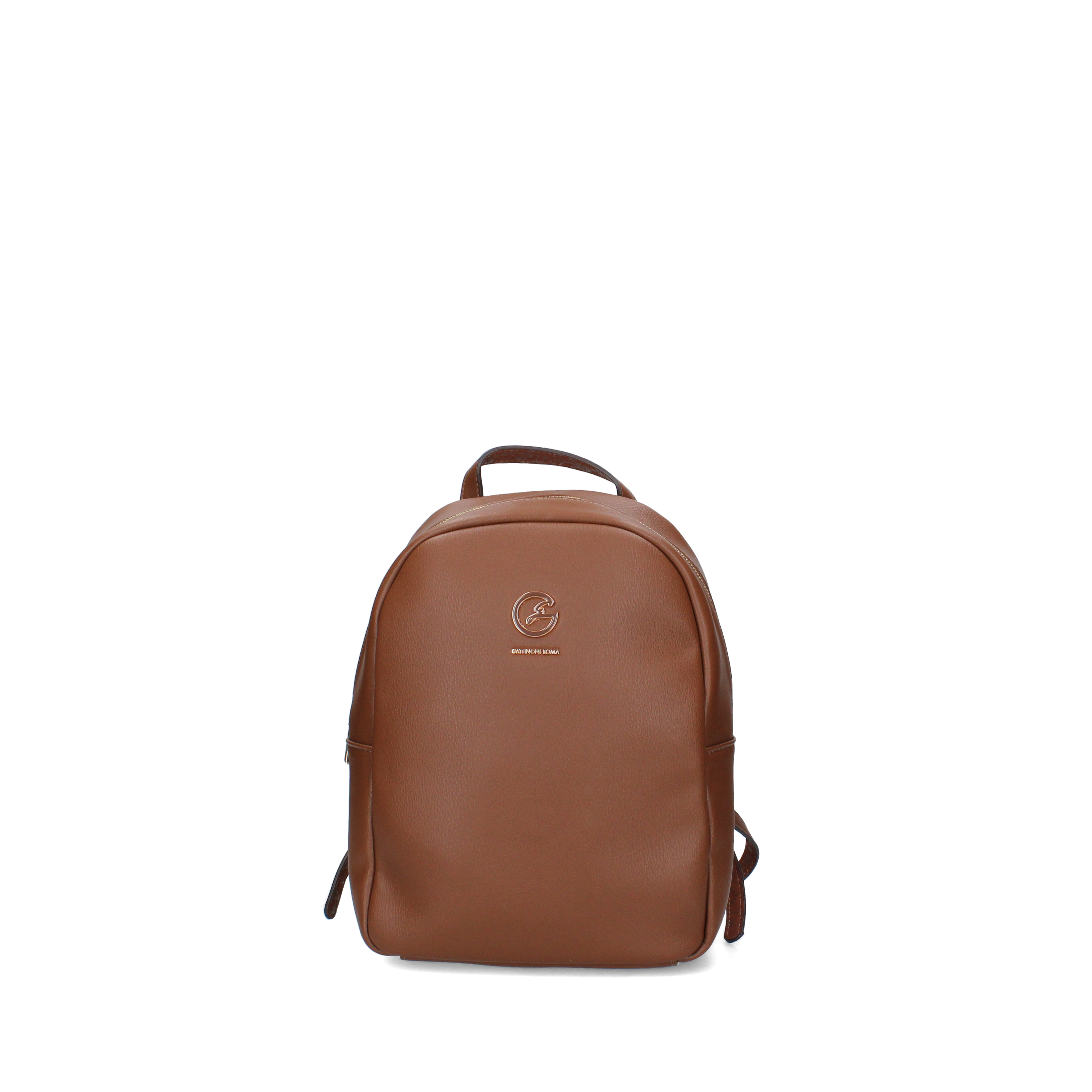ZAINO COMPATTO IN ECOPELLE DONNA MARRONE