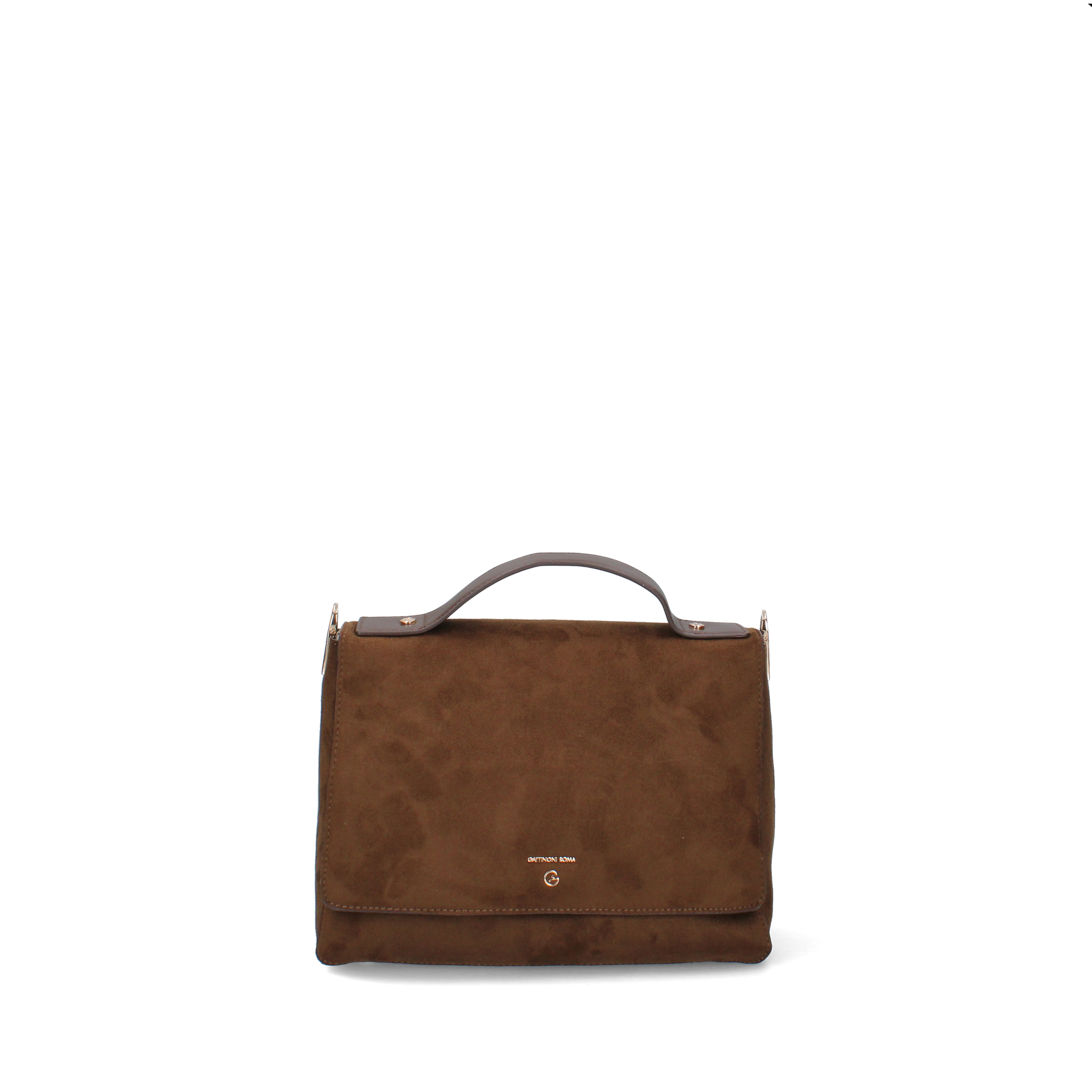 BORSA A MANO IN ECOSUEDE DONNA MARRONE