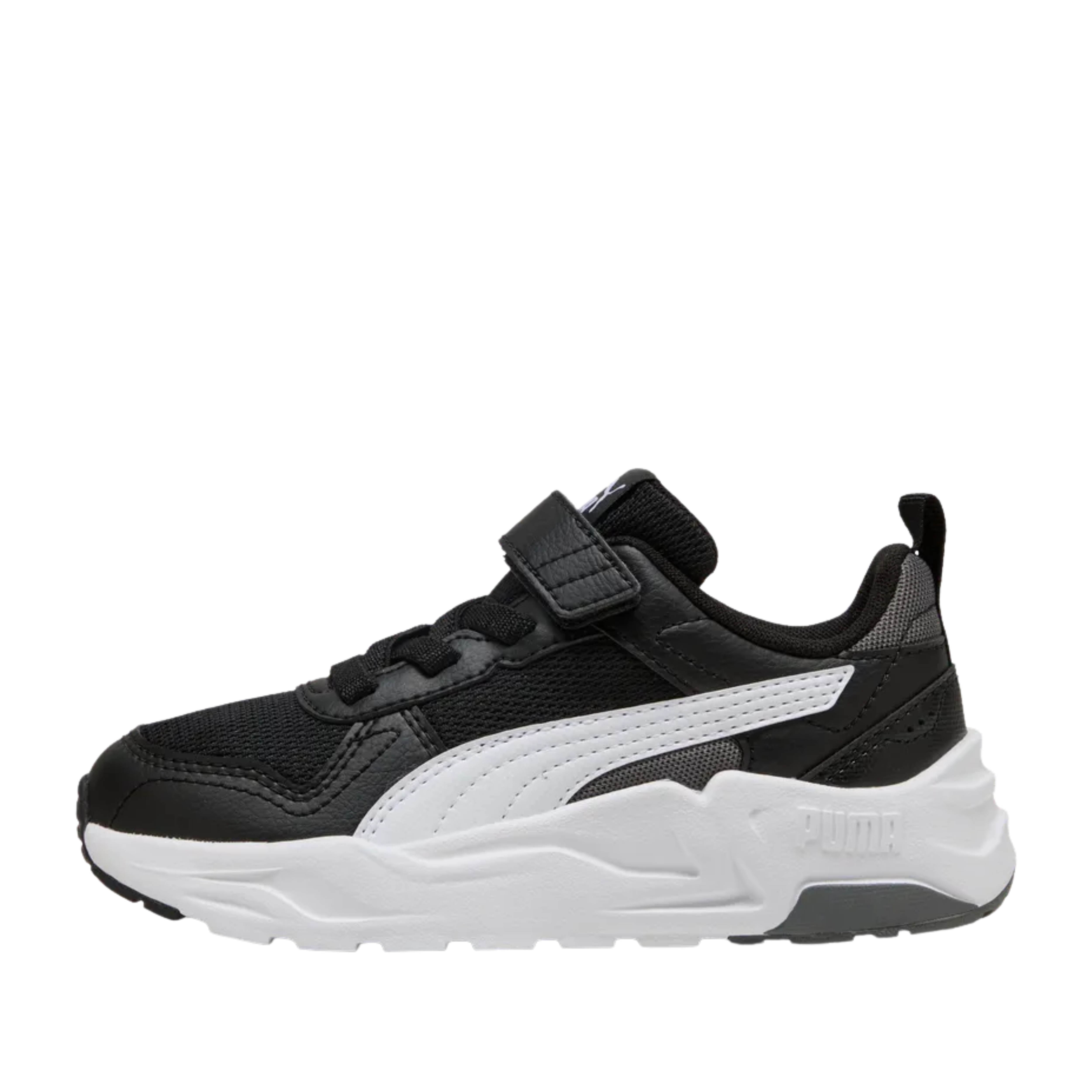 SNEAKERS BASSE CON STRAPPO BAMBINO NERO
