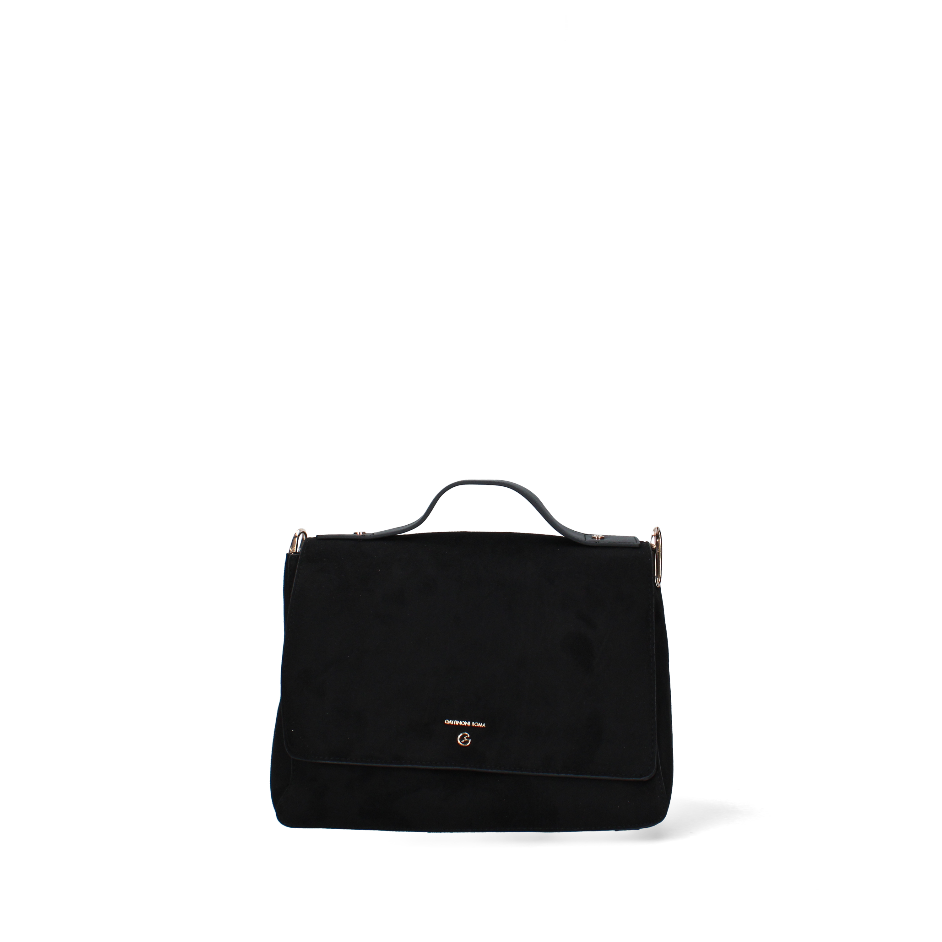 BORSA A MANO IN ECOCAMOSCIO DONNA NERO