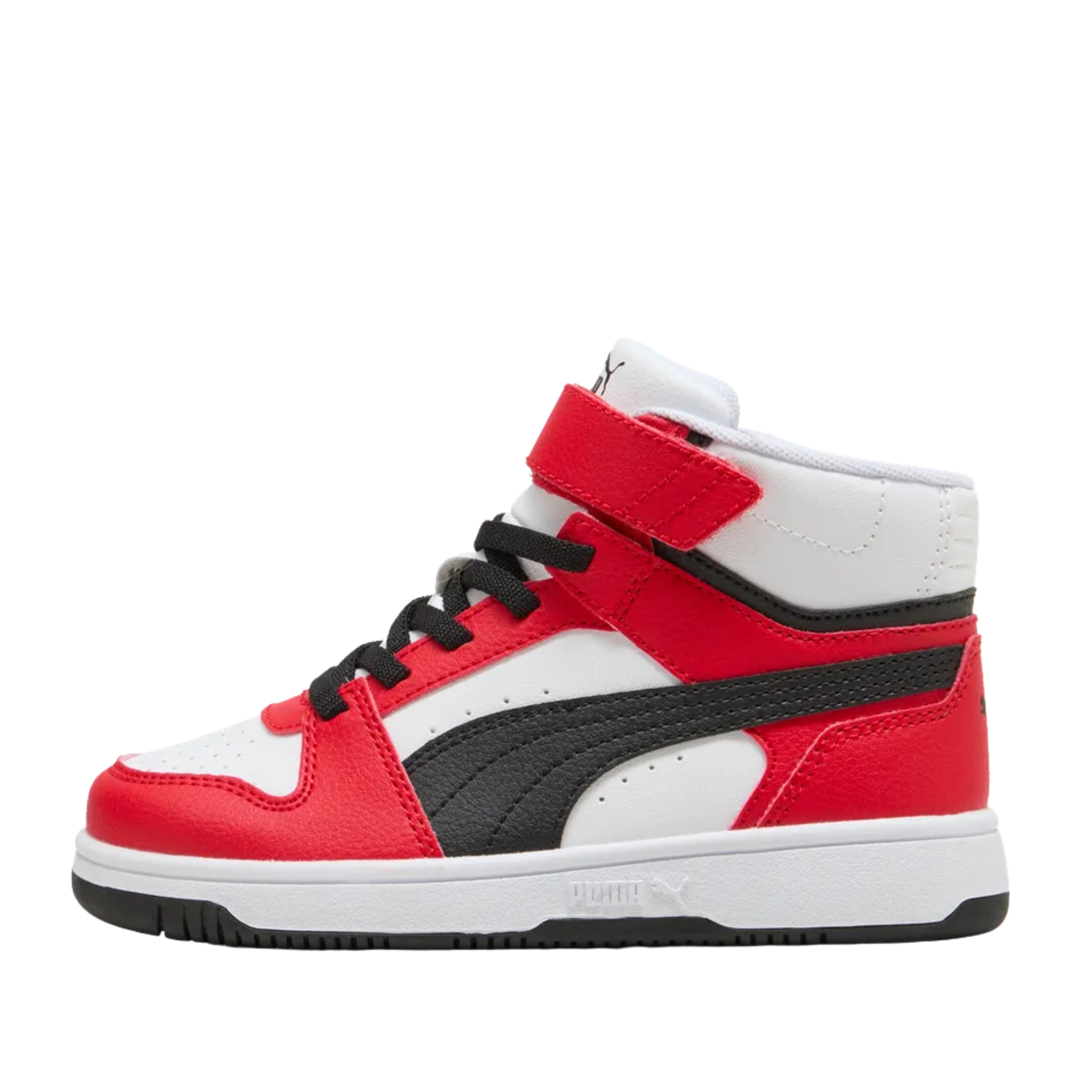 SNEAKERS ALTE CON STRAPPO E LACCI BAMBINO ROSSO