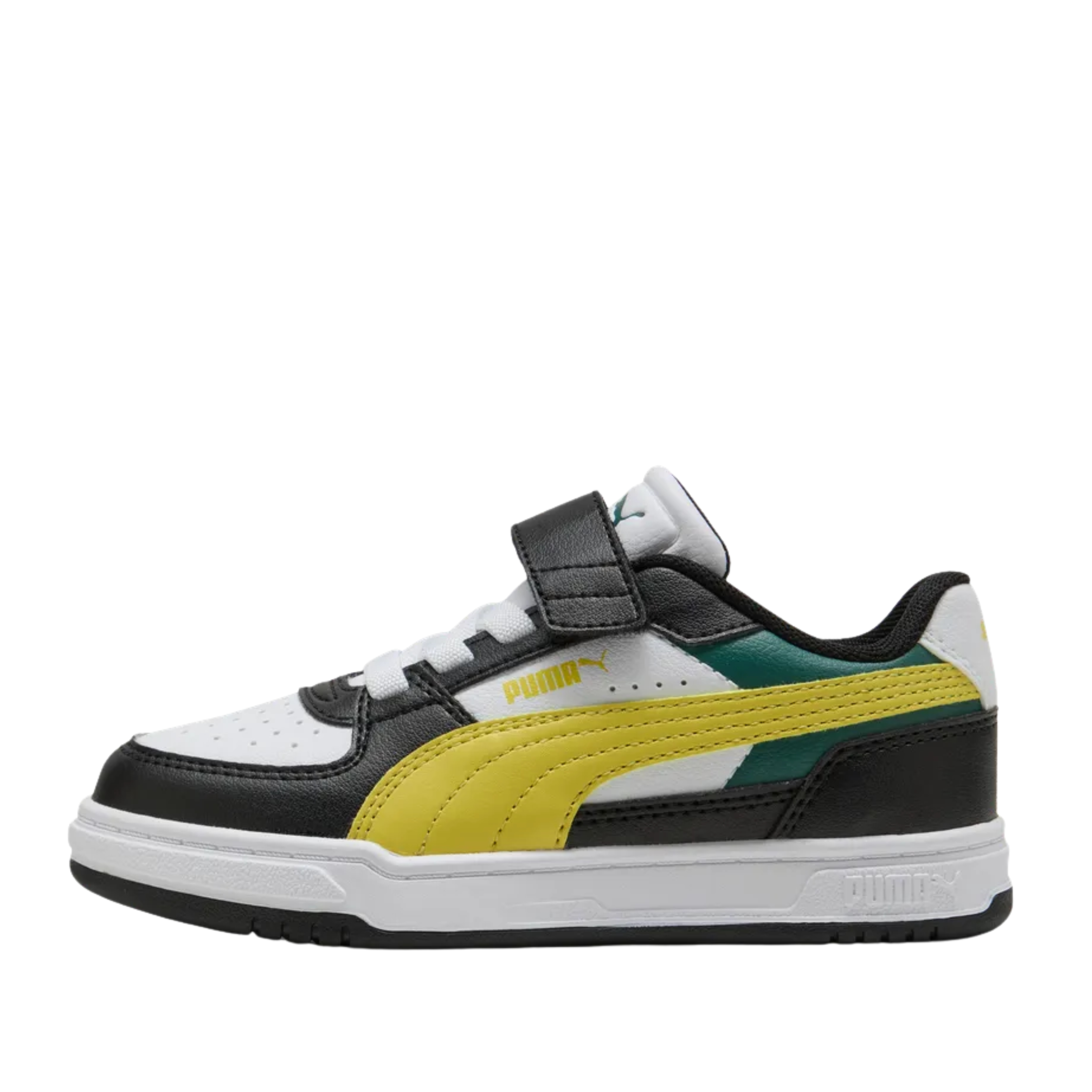 SNEAKERS BASSE COLOR BLOCK CON STRAPPO BAMBINO NERO