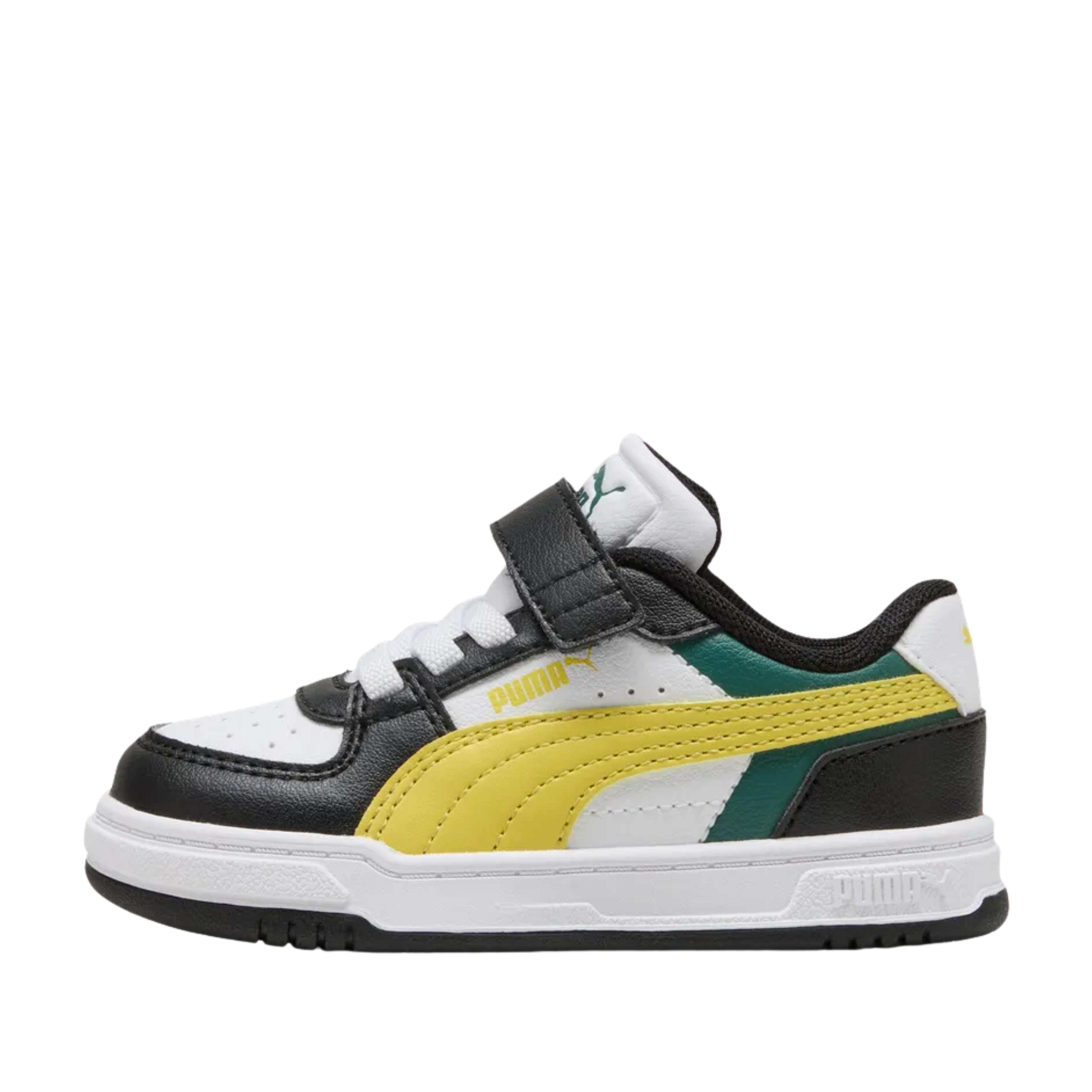 SNEAKERS BASSE PRIMI PASSI COLOR BLOCK CON STRAPPO BAMBINO NERO