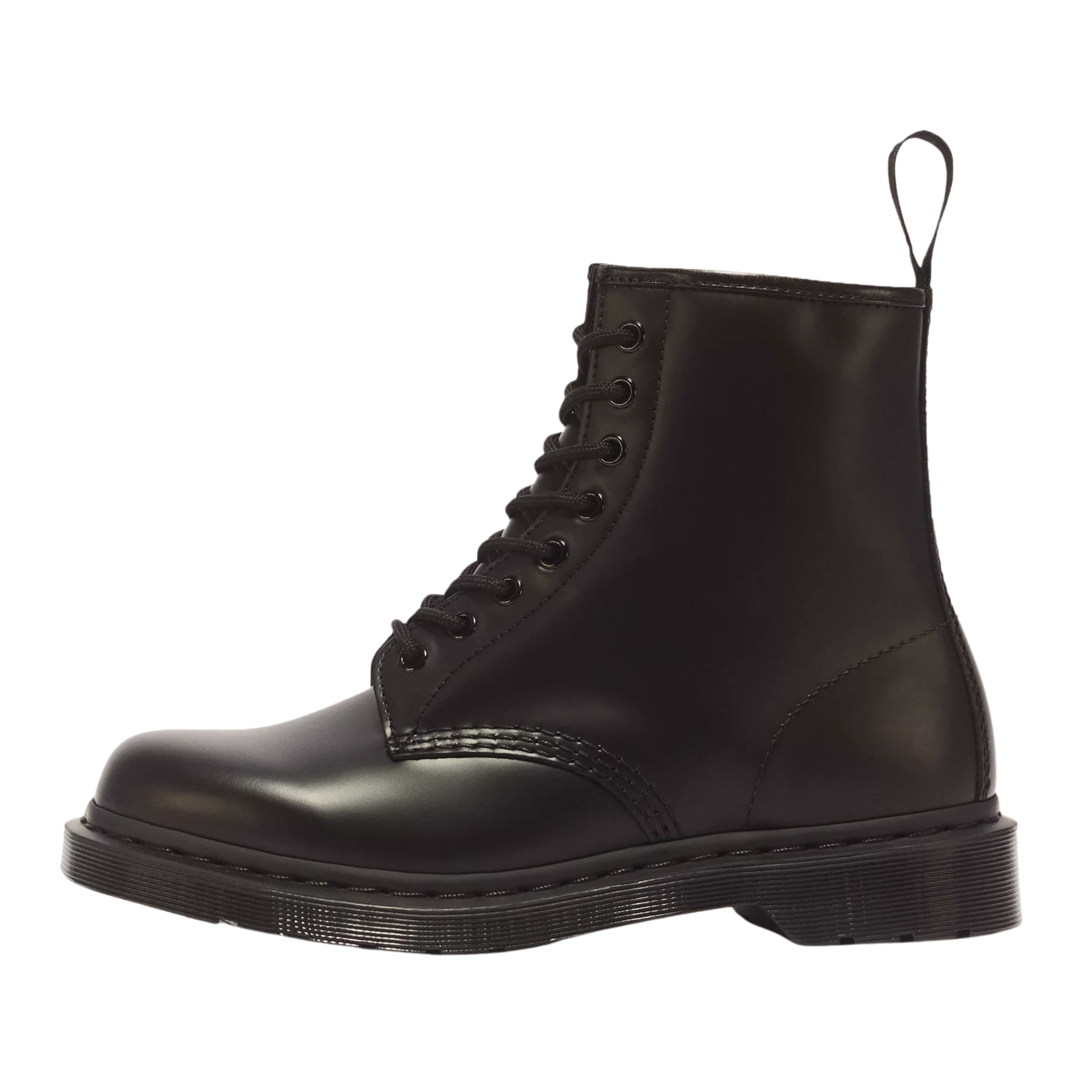 ANFIBI IN PELLE SMOOTH CON CUCITURE TONO SU TONO UNISEX ADULTO NERO