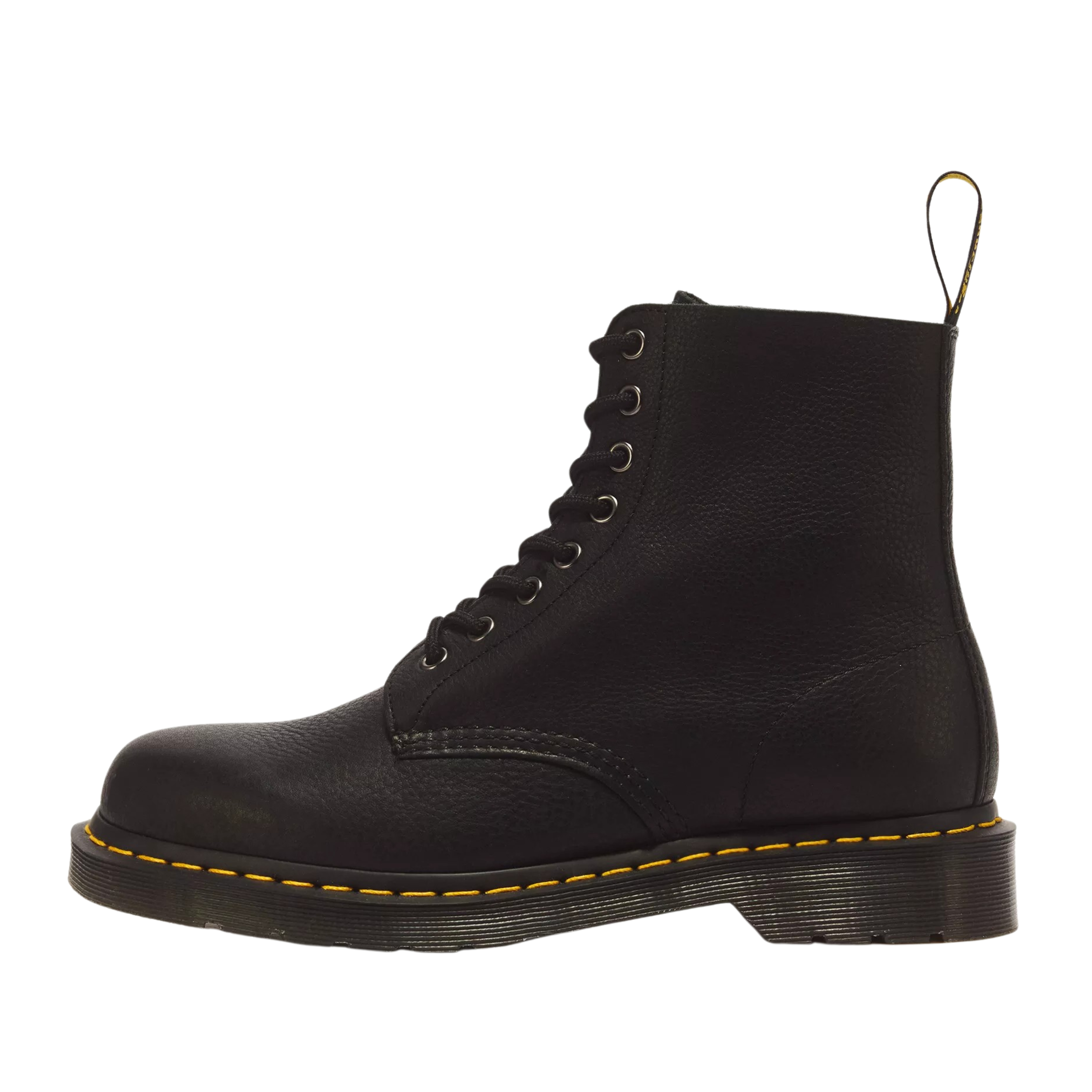 ANFIBI IN PELLE AMBASSADOR A 8 OCCHIELLI UOMO NERO