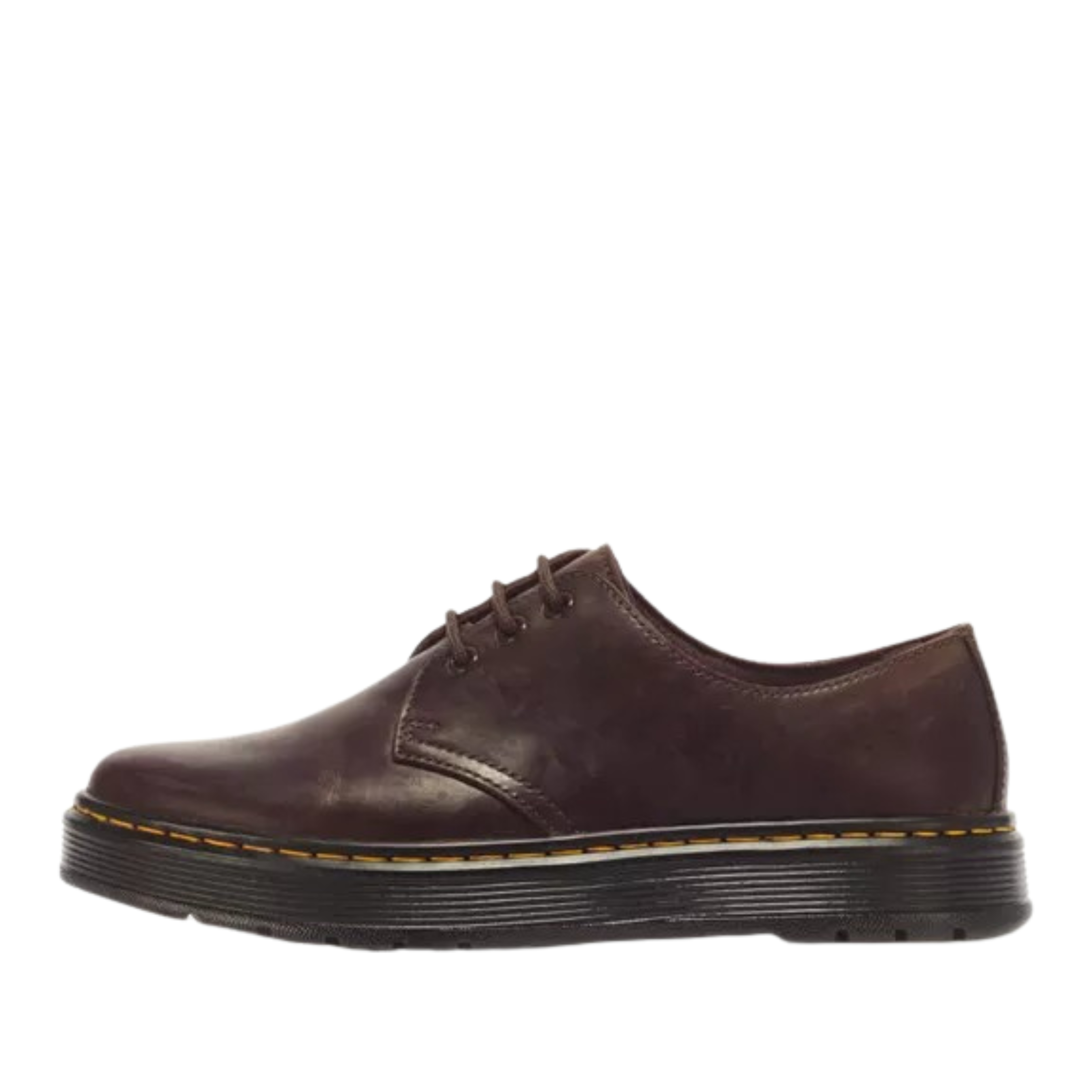 STRINGATE DERBY IN PELLE CRAZY HORSE A 3 OCCHIELLI UOMO MARRONE