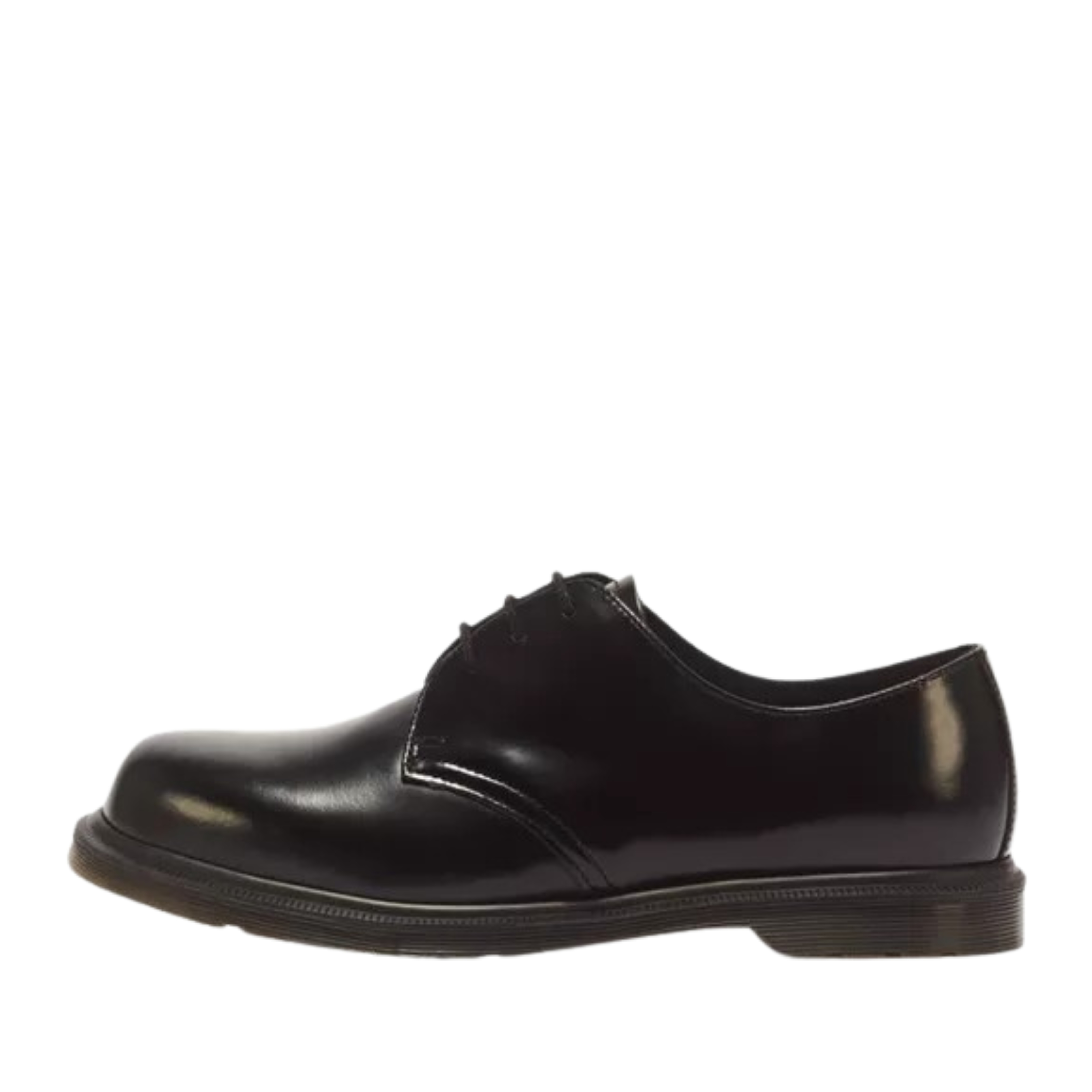 STRINGATE DERBY IN PELLE POLISHED SMOOTH CON FONDO BASSO UOMO NERO