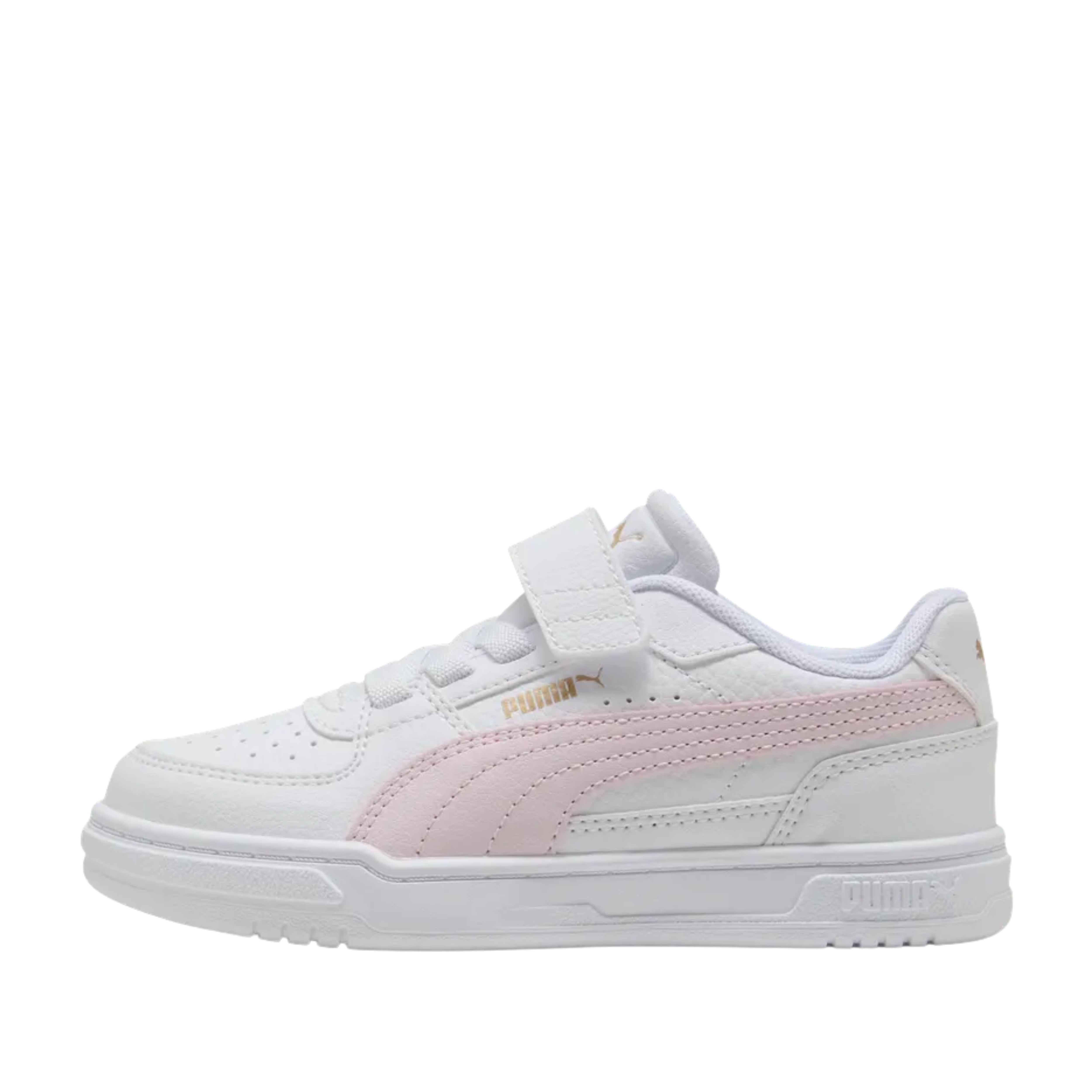 SNEAKERS BASSE RETRÒ CON STRAPPO BAMBINA BIANCO