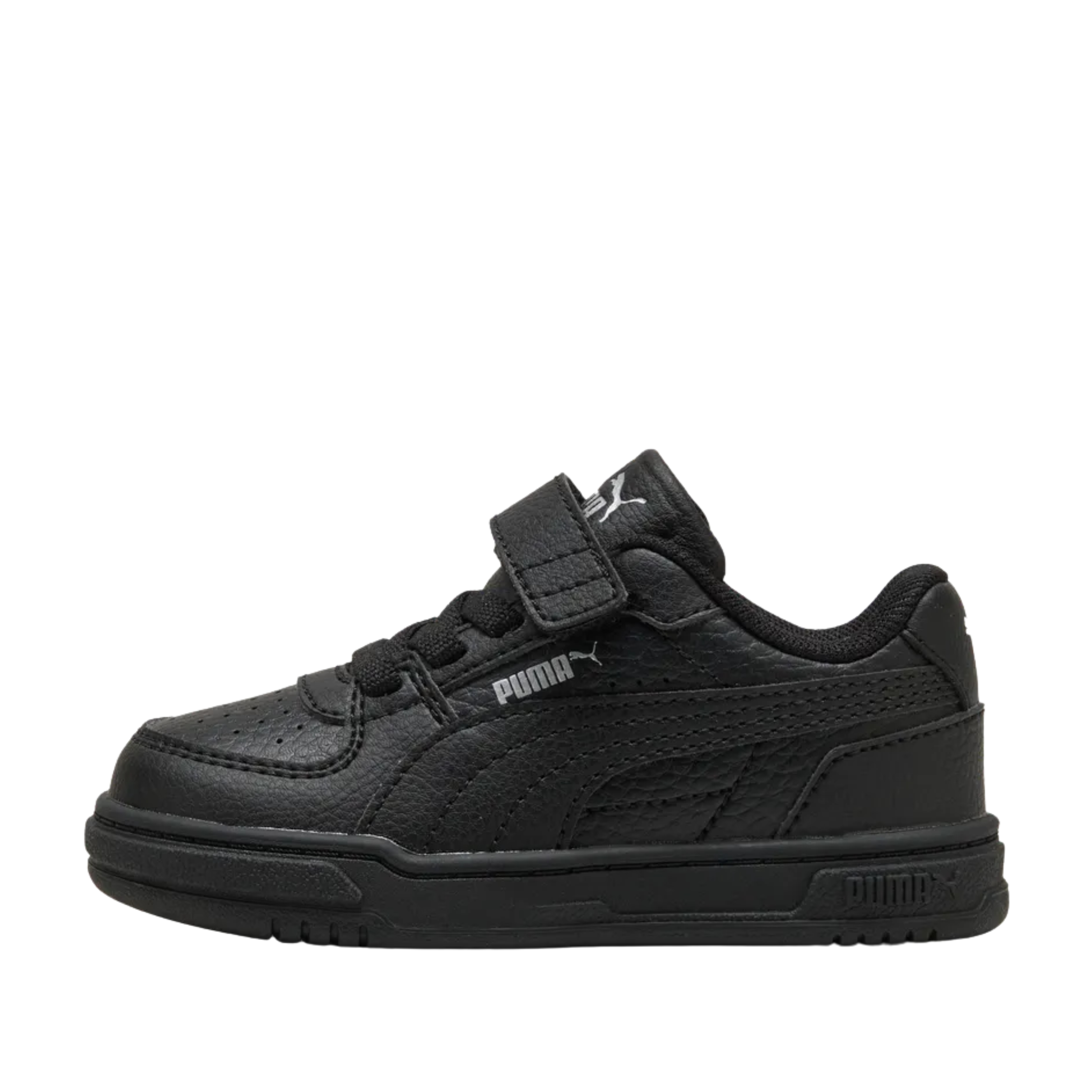 SNEAKERS BASSE PRIMI PASSI RETRÒ CON STRAPPO BAMBINO NERO