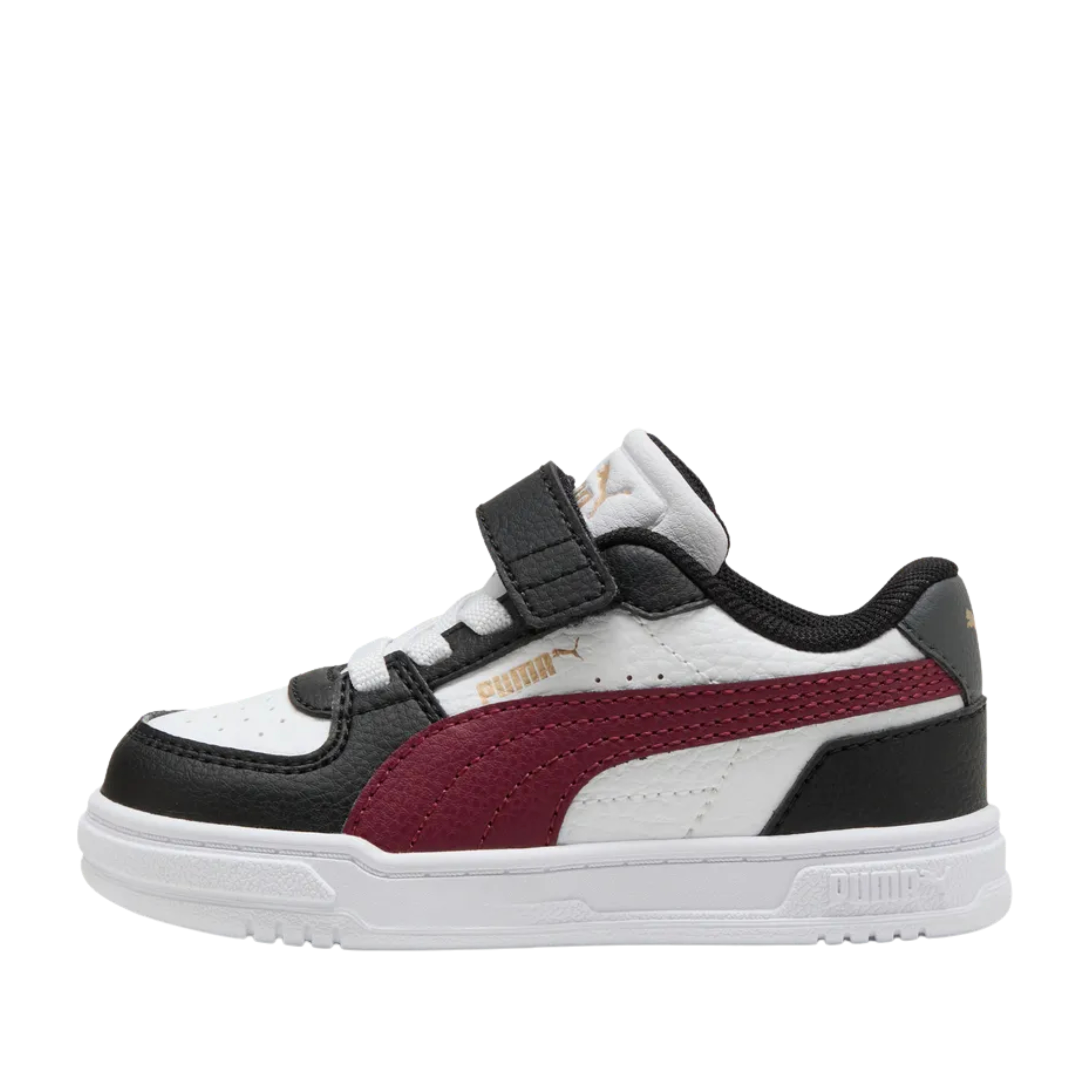 SNEAKERS BASSE PRIMI PASSI STILE RETRÒ CON STRAPPO UNISEX BAMBINO NERO