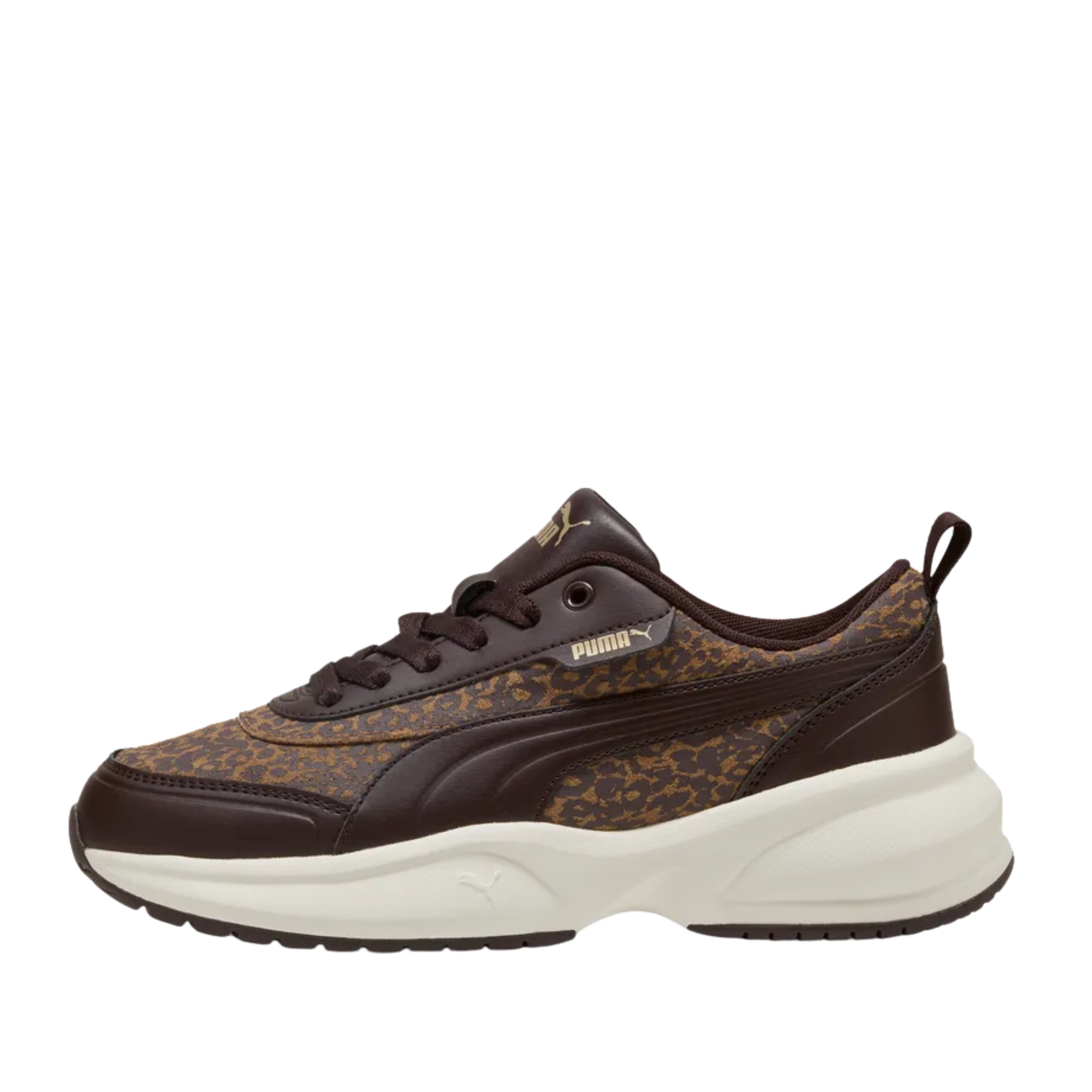 SNEAKERS PLATFORM ANIMALIER DONNA MARRONE