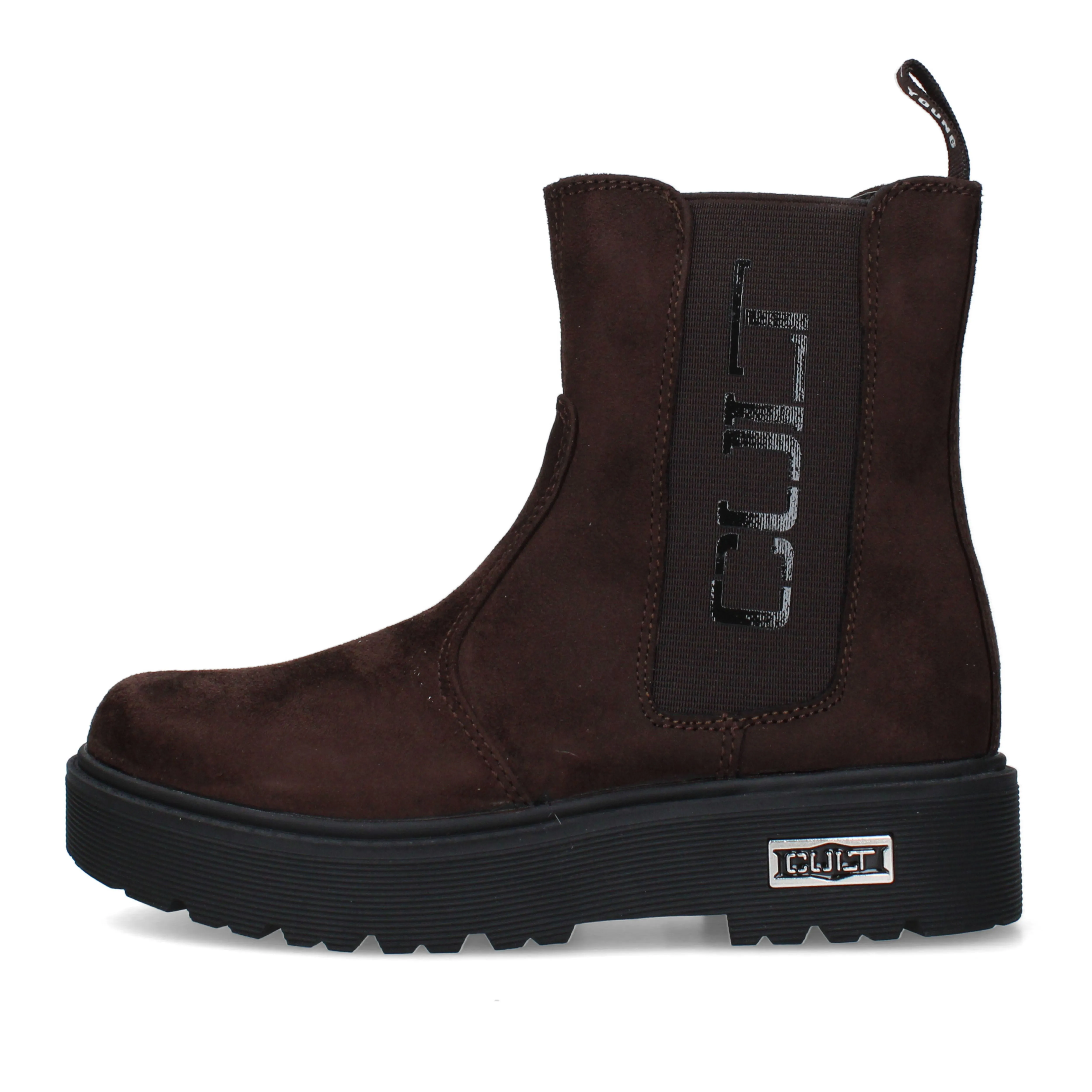 STIVALETTI TACCO BASSO CHELSEA T-733-W DONNA MARRONE